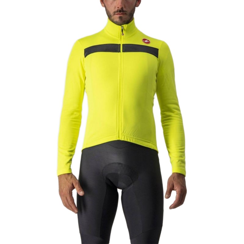 Bluza rowerowa męska Castelli Puro 3 Fz light neonowa M