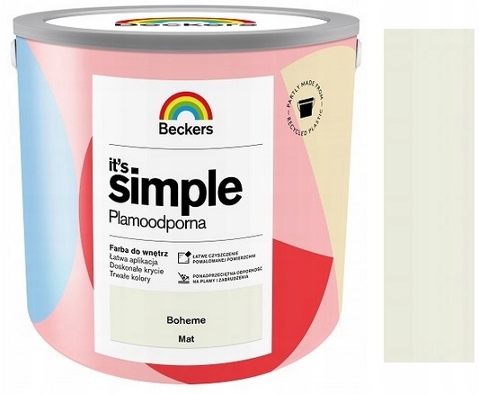 Beckers It`s Simple Plamoodporna Farba Do Ścian I Sufitów Boheme 5L