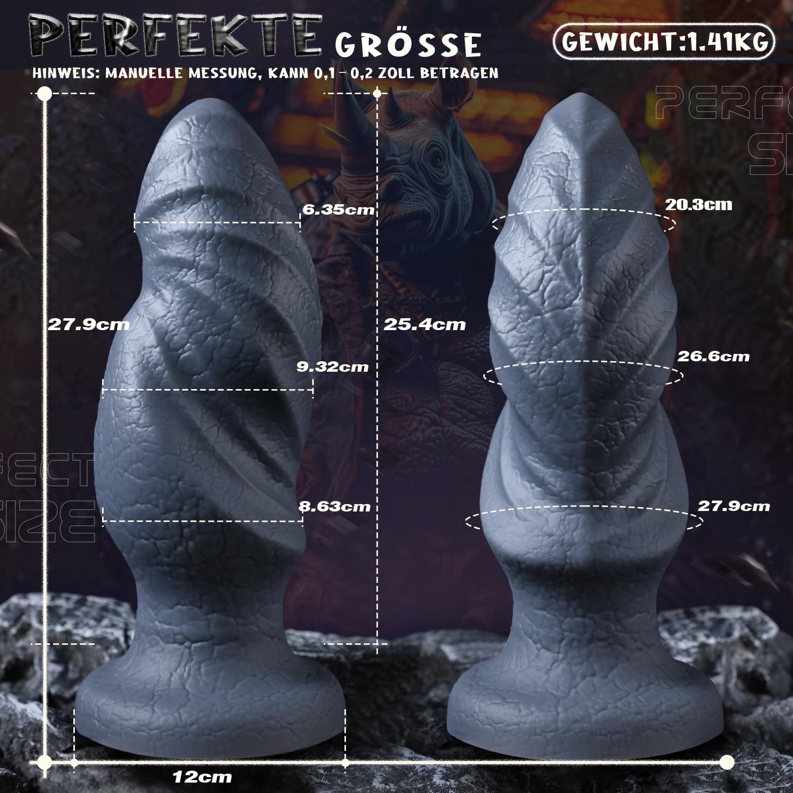 DICK Monsterdildo XXL Dildo Fantasy Tekstura Przyssawka Masaż Prostaty — miniatura 5