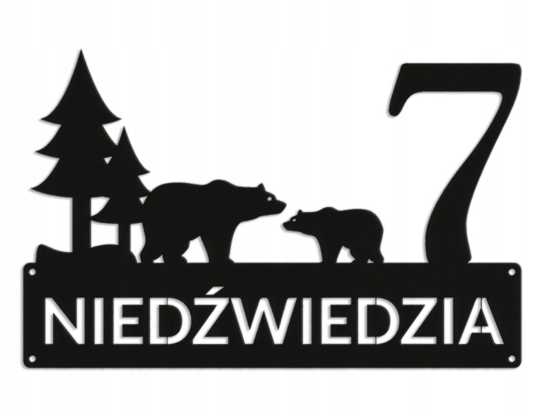 Číslo Na Dom 48 cm Tabuľa Adresa Ocel 2 mm Grafika 5389