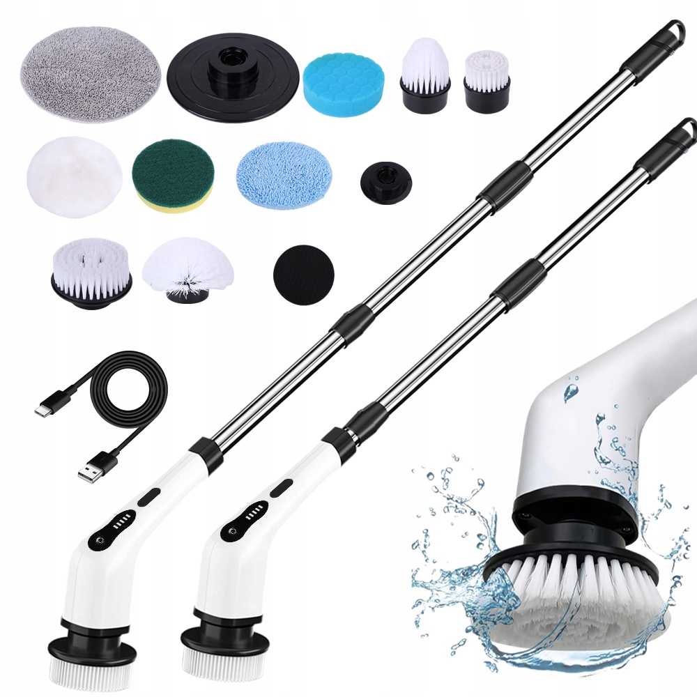 Levně Elektrický Rotační Kartáč 9 Vyměnitelných Hlavic