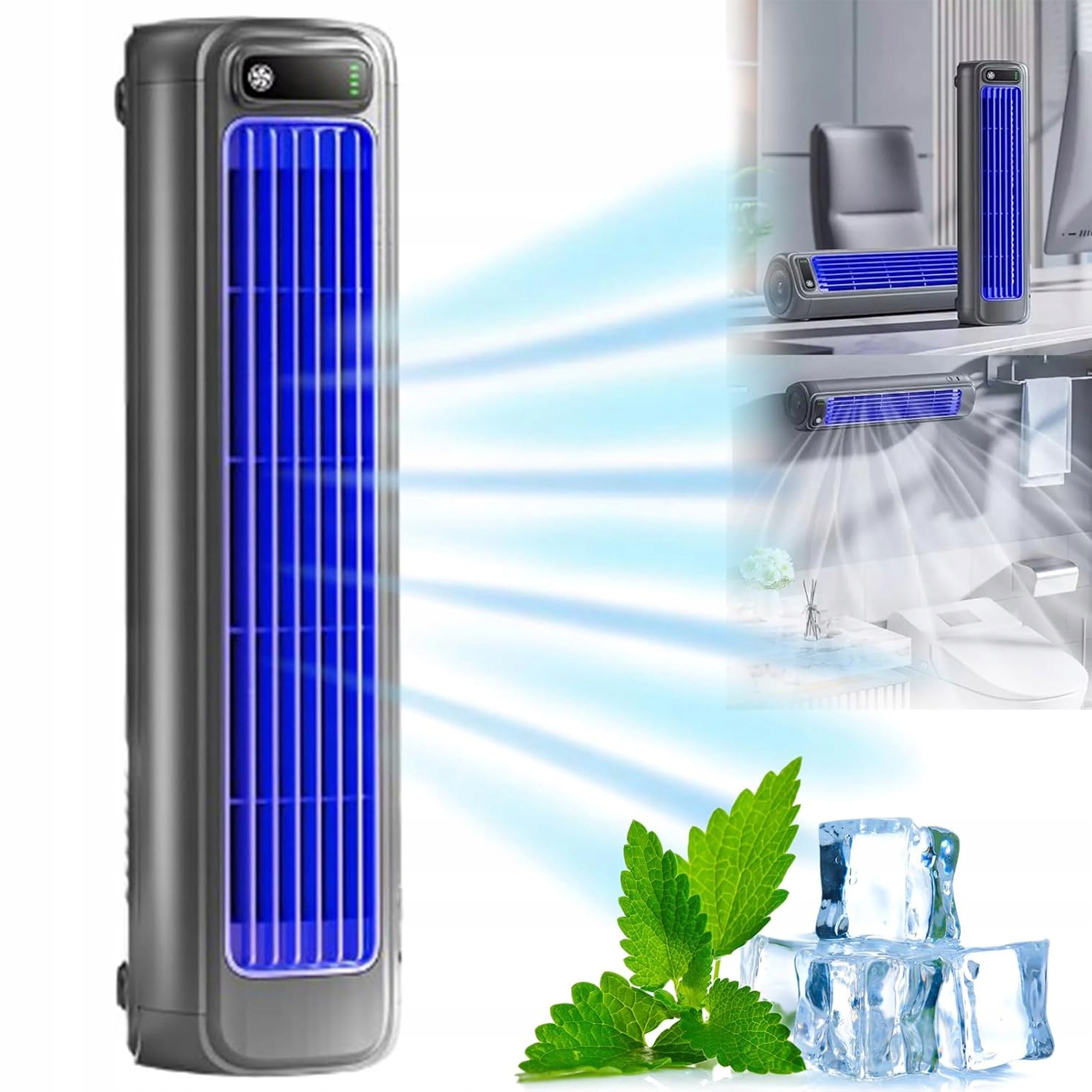Vylepšený Bezdrátový Chladicí Ventilátor, Nabíjecí Přenosný Tichý Výkonný Typ