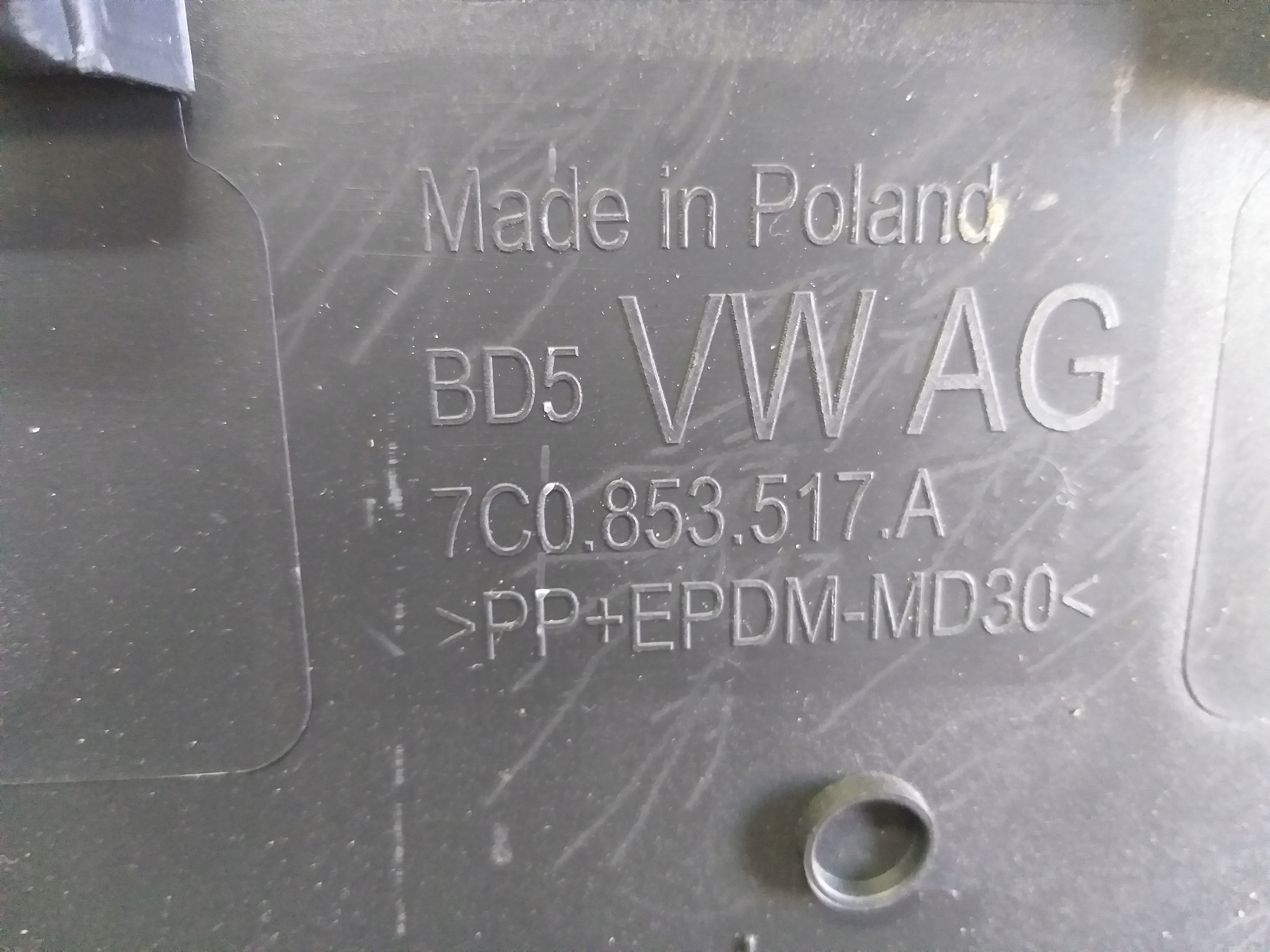 MOULDING SIDE REAR PART LEFT VW CRAFTER 7C0