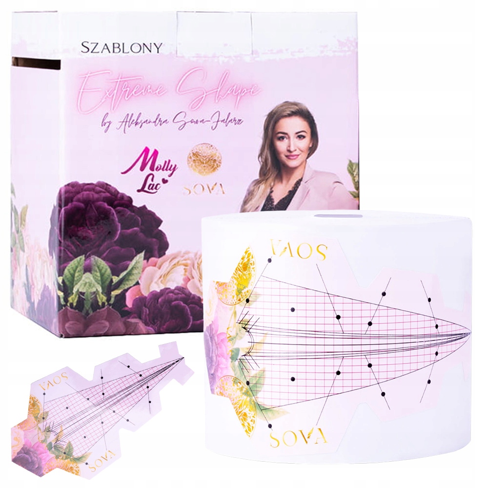 200 x Šablona Forma na prodlužování nehtů pomocí akrylového gelu Extreme Shape