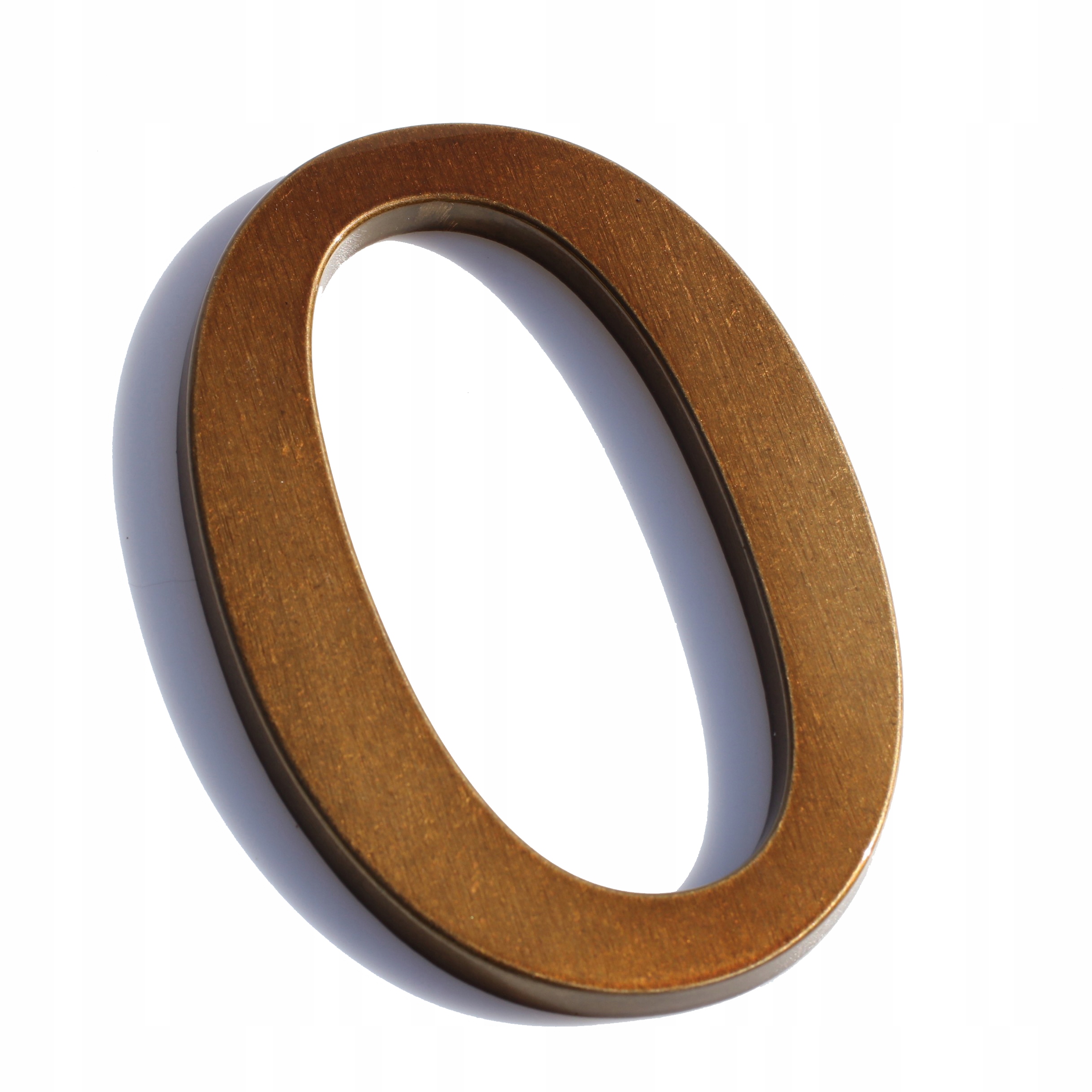 numer domu. numer na dom. cyfry na dom. tablica na dom. brąz transparent 0 Wysokość produktu 19 cm