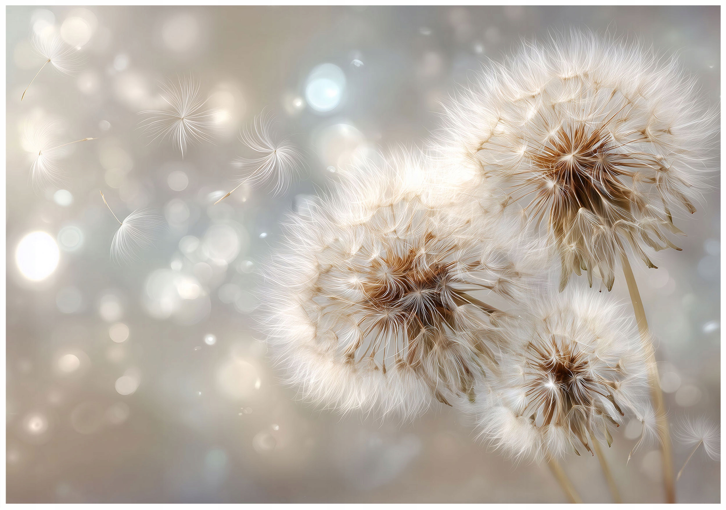 Fototapeta Dúchadlá Abstrakcia Príroda Béžová Šedá Boho Iskierky 400x280