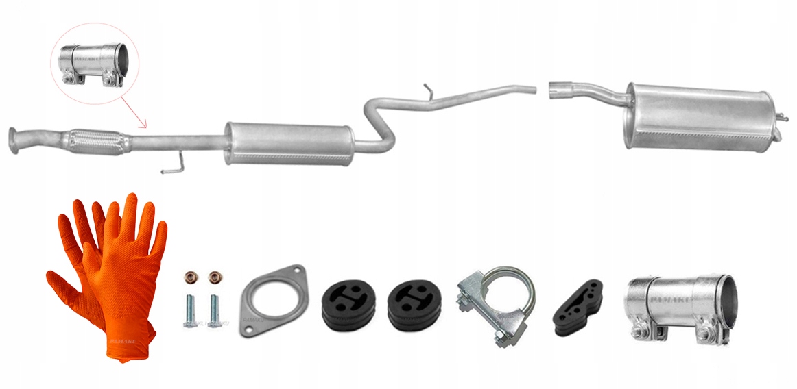 Fiat Doblo 1.6 16V 76 kW (2000-2005) Tlumič Koncový