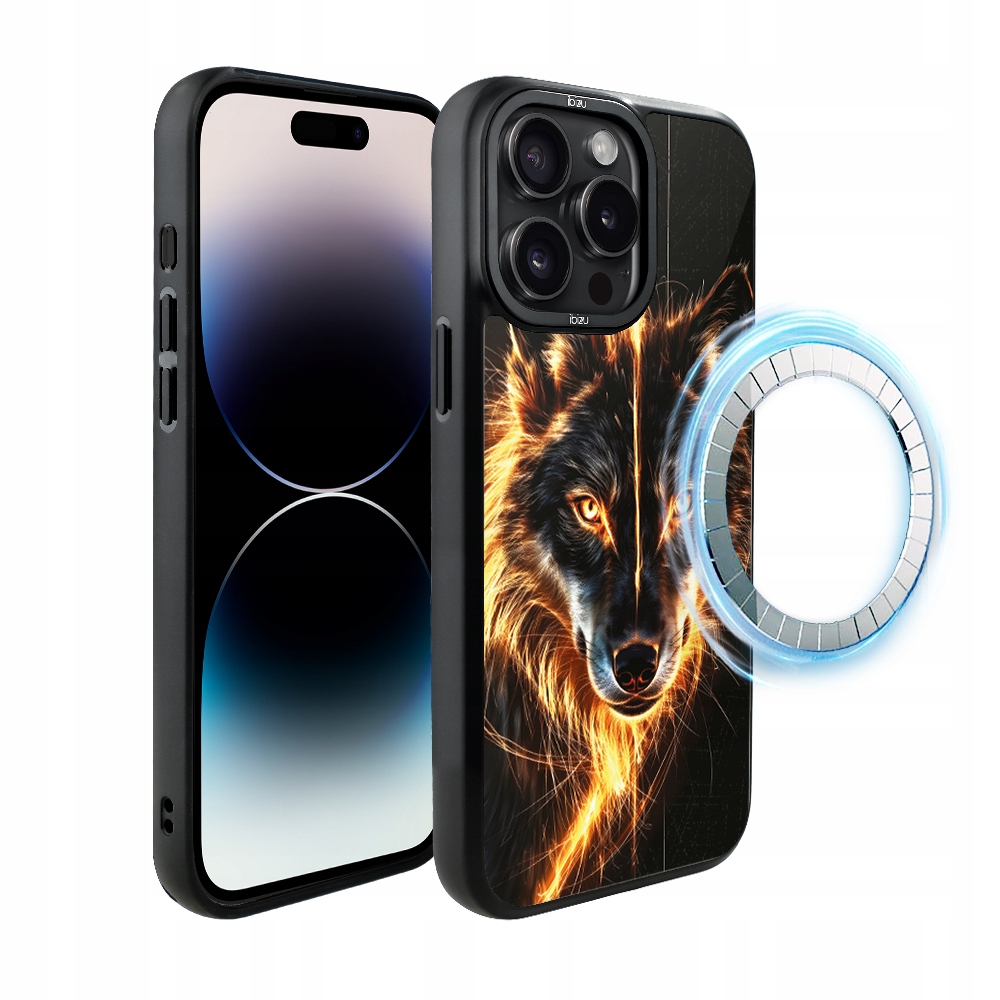 Matný Pouzdro Ibizu DropGuard s MagSafe pro iPhone 14 Pro, barva Fire Wolf