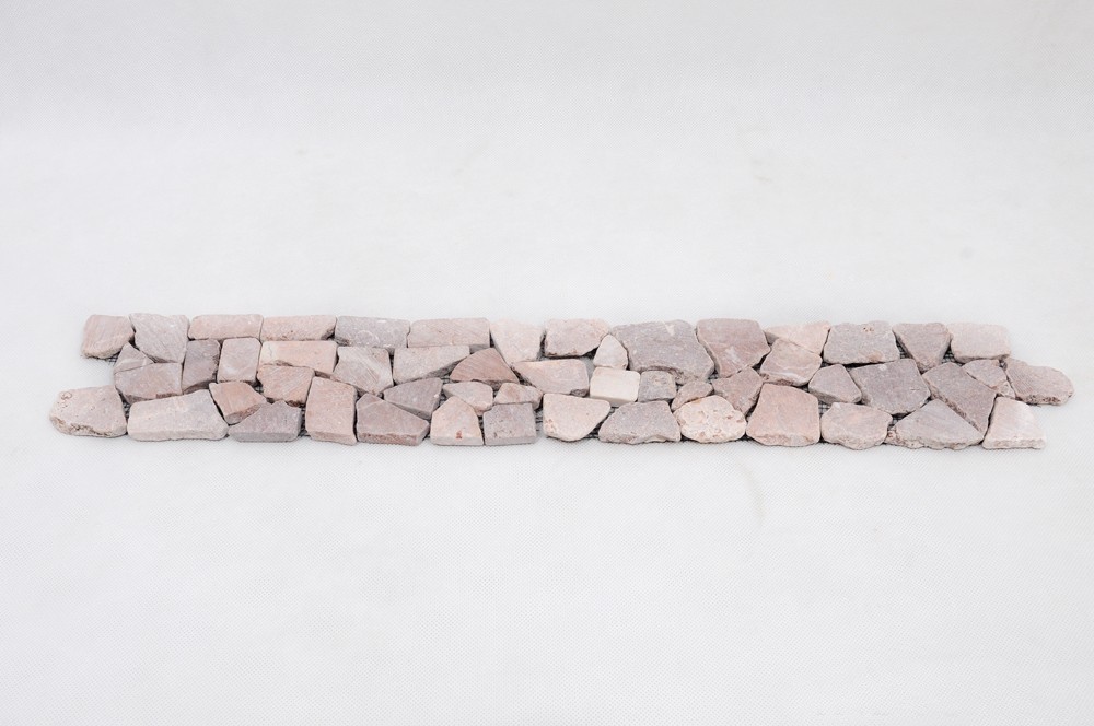 DEKOR COCO BROWN 30x10 mozaika kamienna na siatce Kolekcja łamana