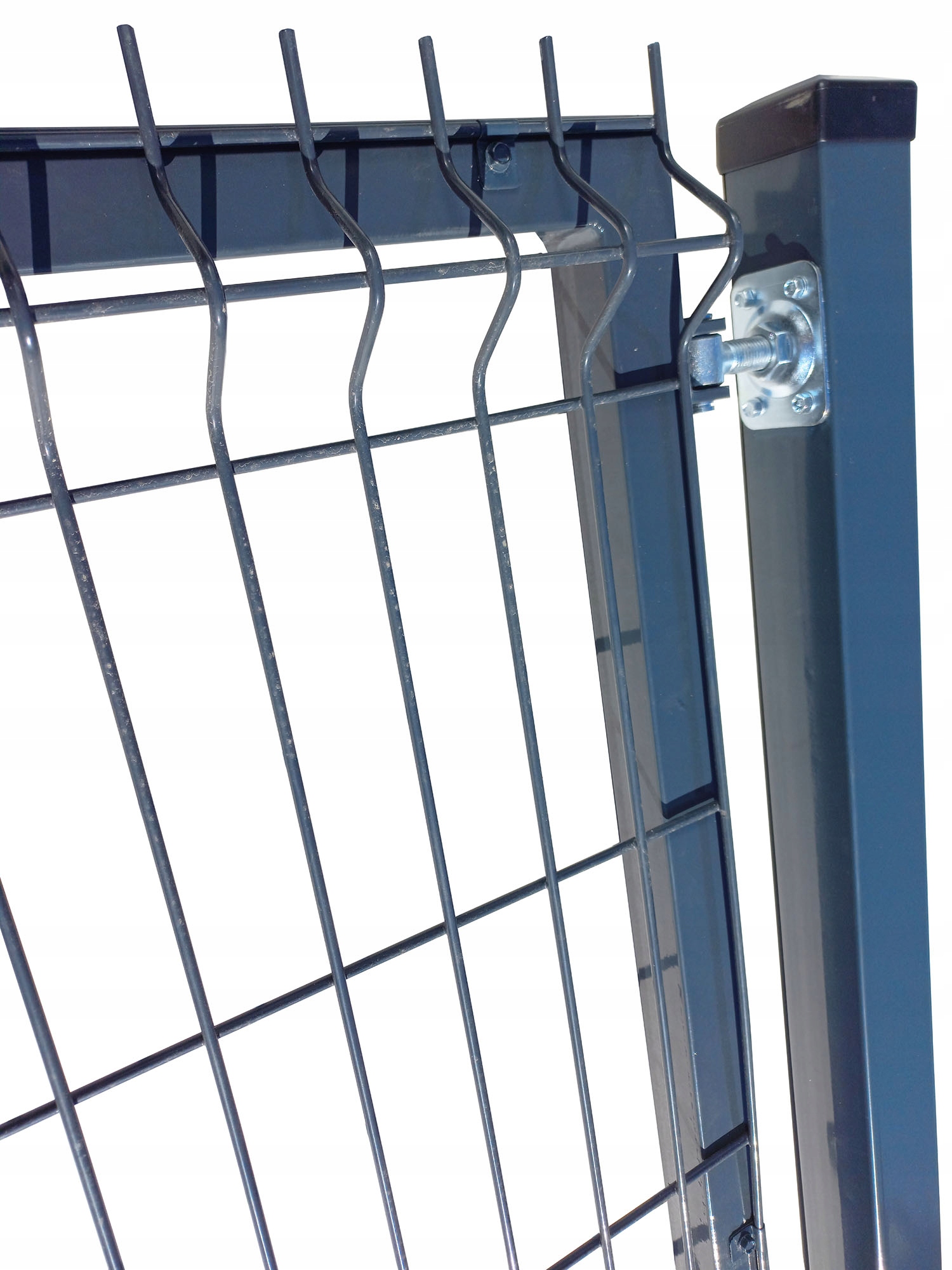 FURTKA 150cm antracyt grafit PANELOWA dwa SŁUPKI RAL7016 ogrodzeniowa 153cm Kod producenta Furtka ogrodzeniowa 3D kolor153cm