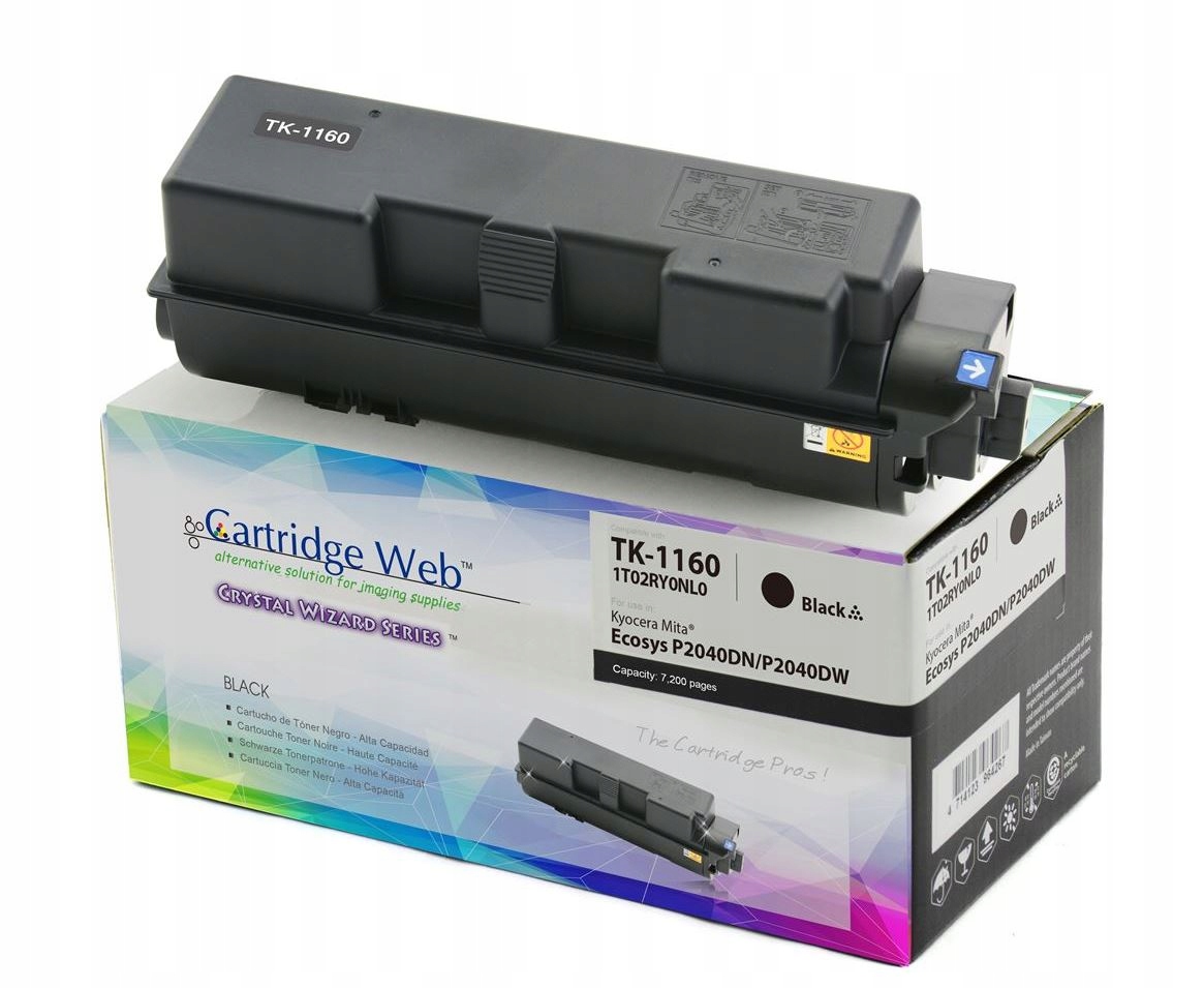 Toner Cartridge Web Černý Kyocera TK1160 náhrada TK-1160