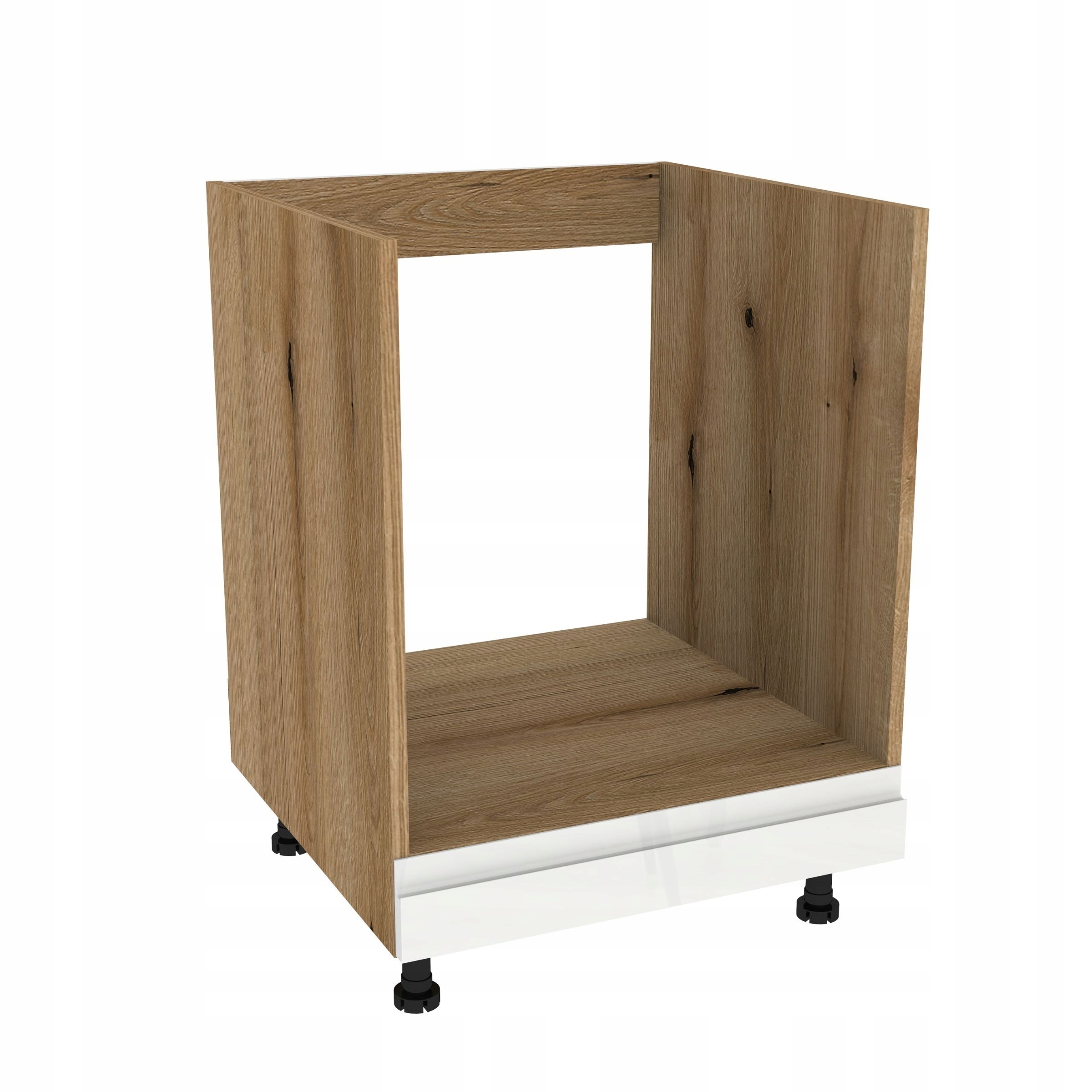 Skriňa na rúru 60 Frezo Dub Evoke predná časť Bezúchytkový Biely Akryl Lesk