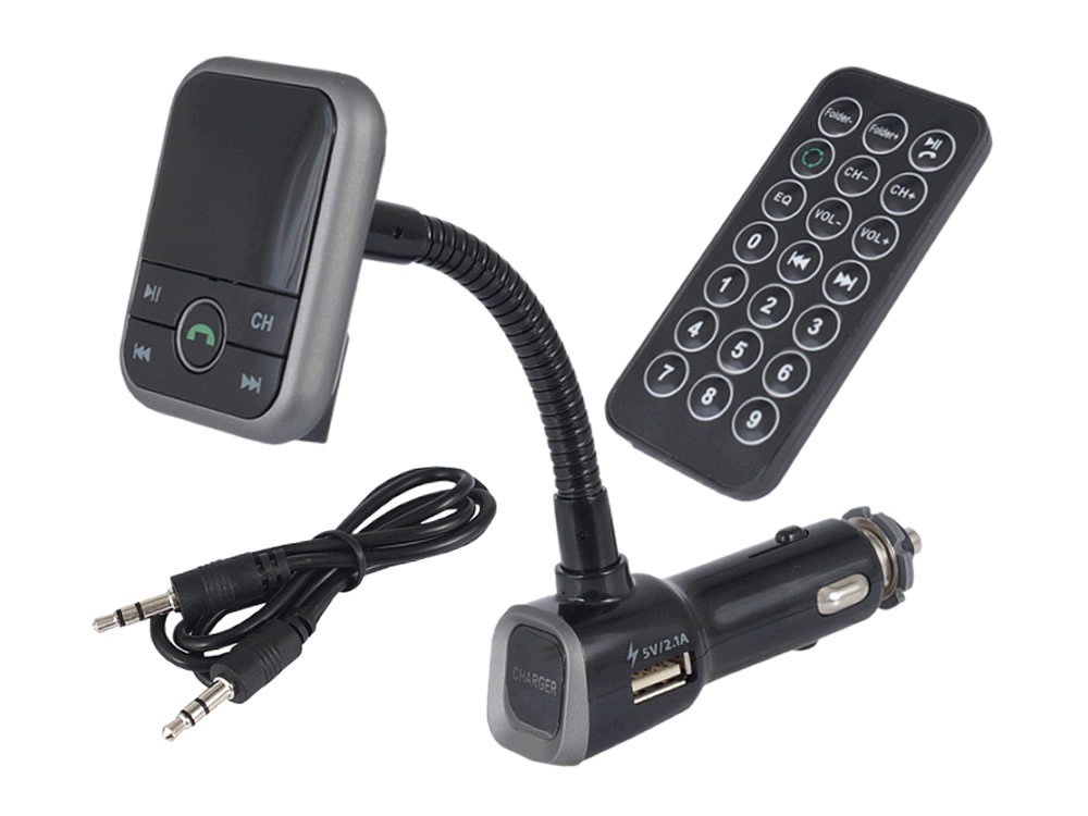 Fm vysílač Bluetooth Usb 2.1A 12/24V