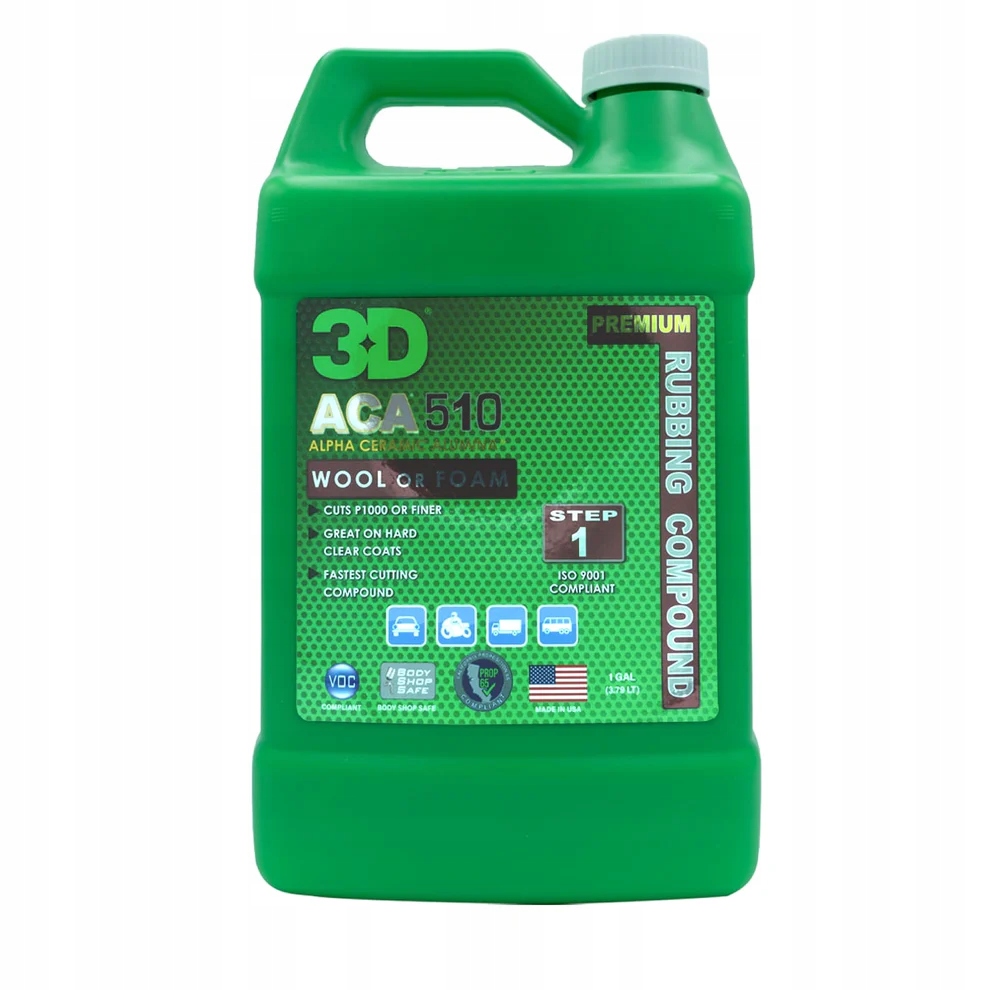 Leštiaca pasta 3D 510 Premium Rubbing Compound 3.8 L Silne rezná Ostrá