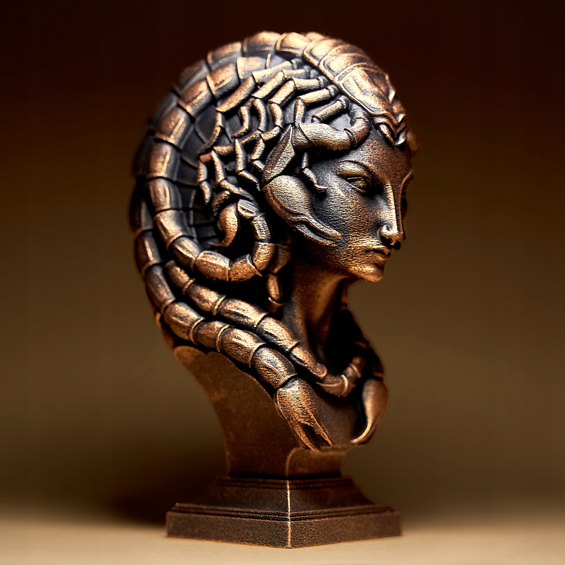 Skorpion Znamení zvěrokruhu Žena Fantasy Figurka Soška 3D dekorace 15 cm