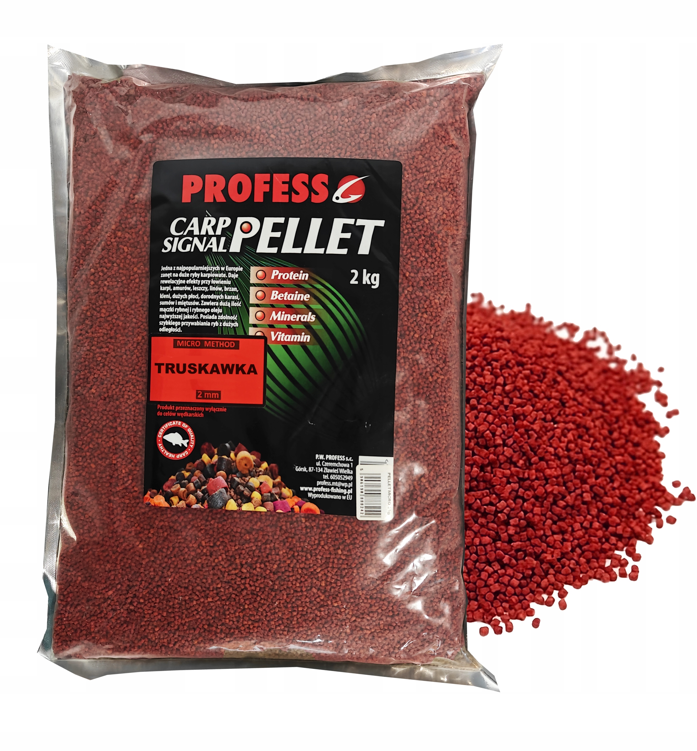 Pellet Method Feeder Micro 2kg Truskawka 2mm