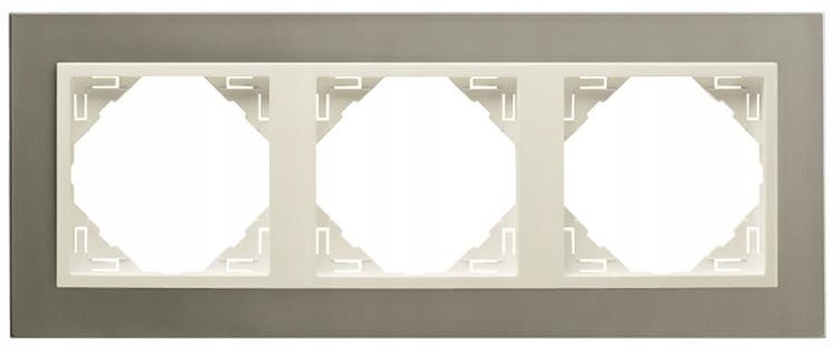Efapel Metallo Rámeček 3-NÁSOBNÝ Titan Perla 90930TTP