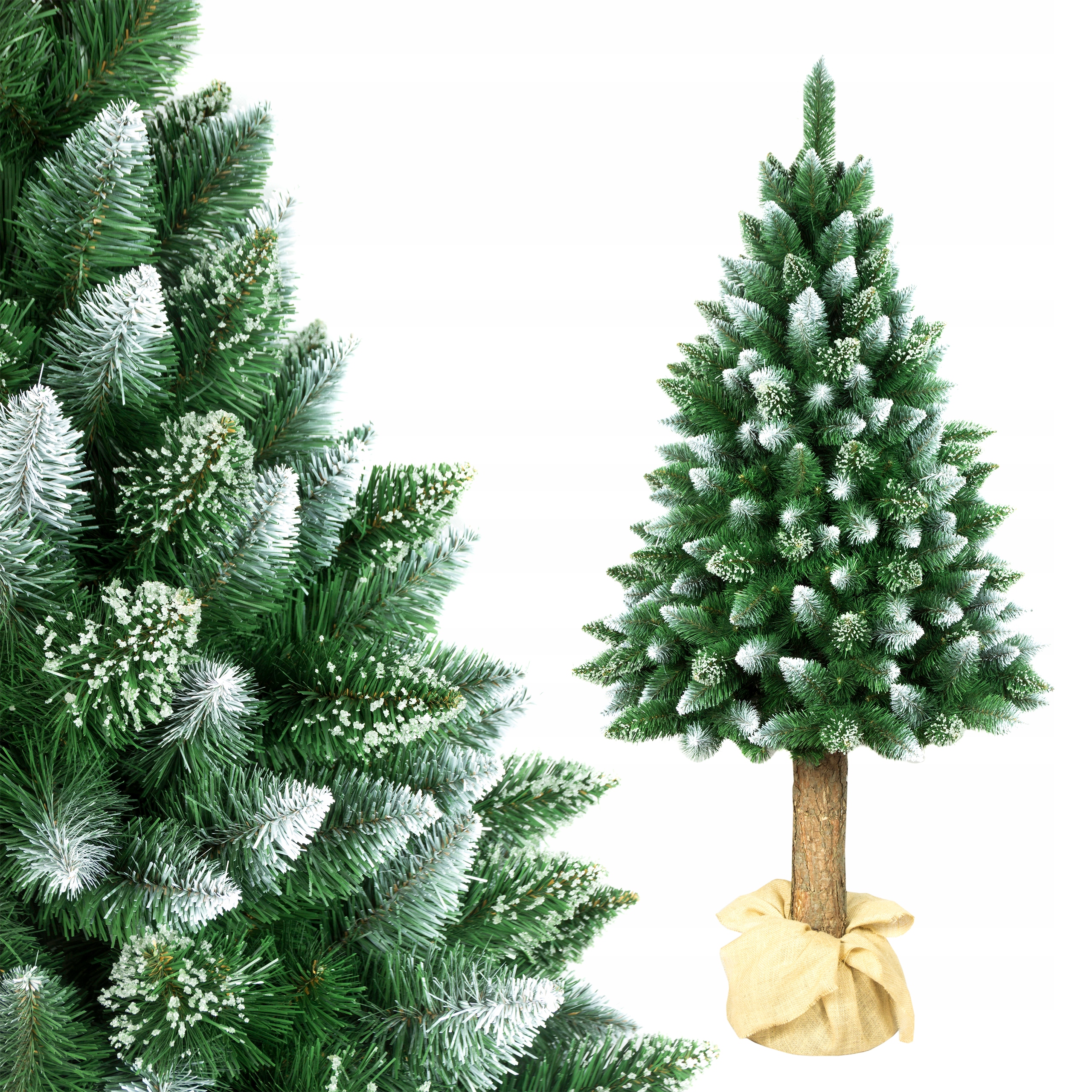 Choinka sztuczna sosna na pniu DIAMENTOWA 200 cm