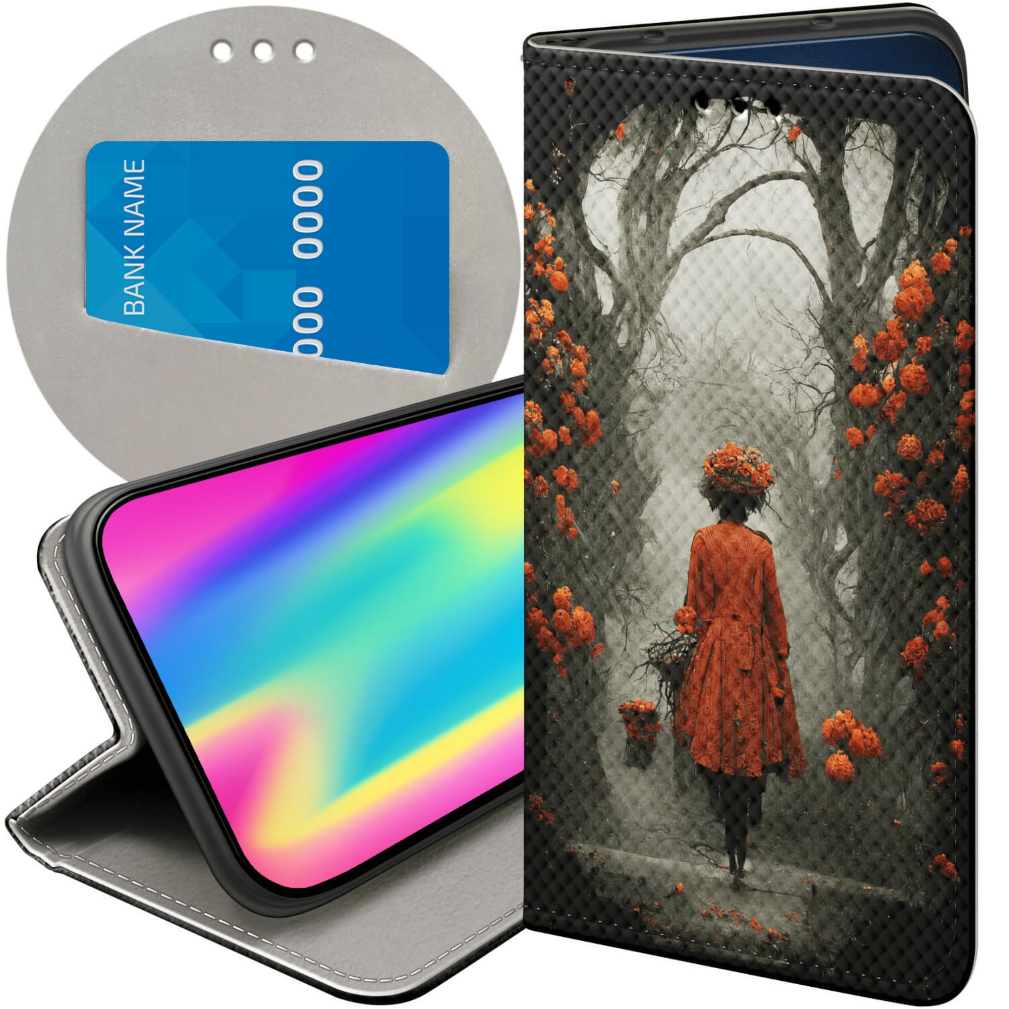 Etui Z Klapką Do Xiaomi Redmi Note 9T Jesień Liście Autumn Futerał