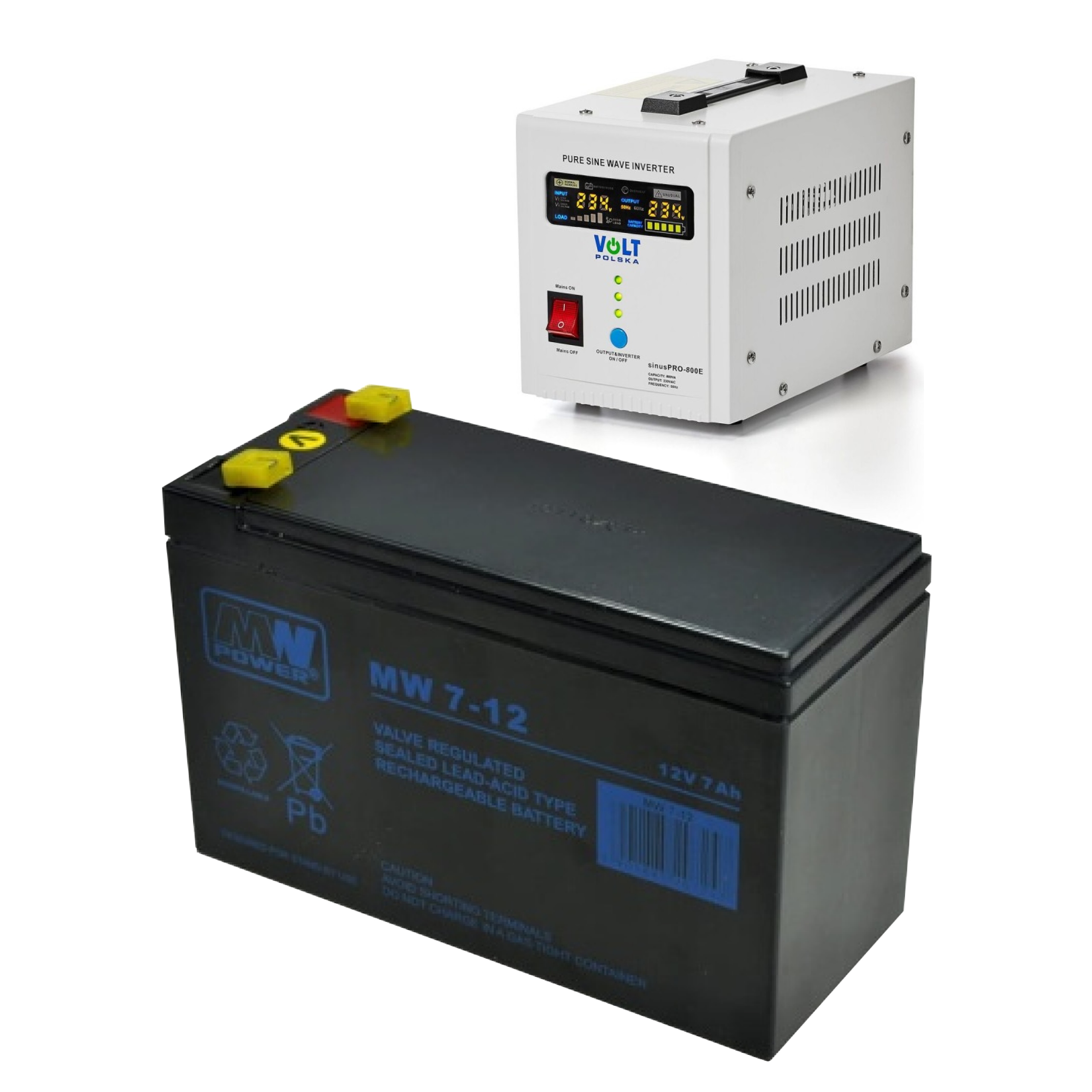 Akumulátor Agm, Mw 7-12 (12V 7Ah) pro nouzové napájení