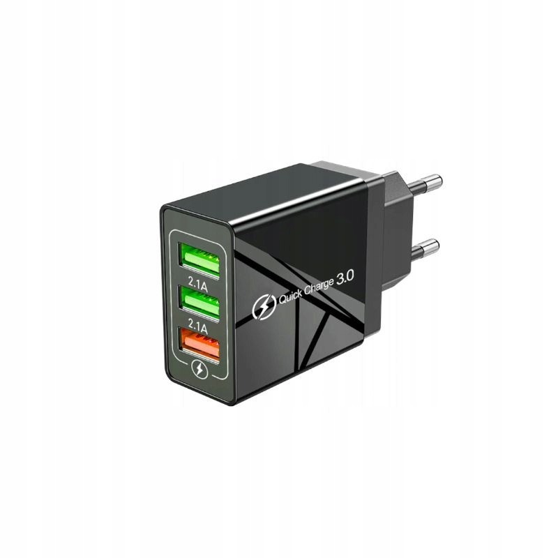 Ładowarka sieciowa 3 x Usb uniwersalna 2100 mA Quick Charge 3.0