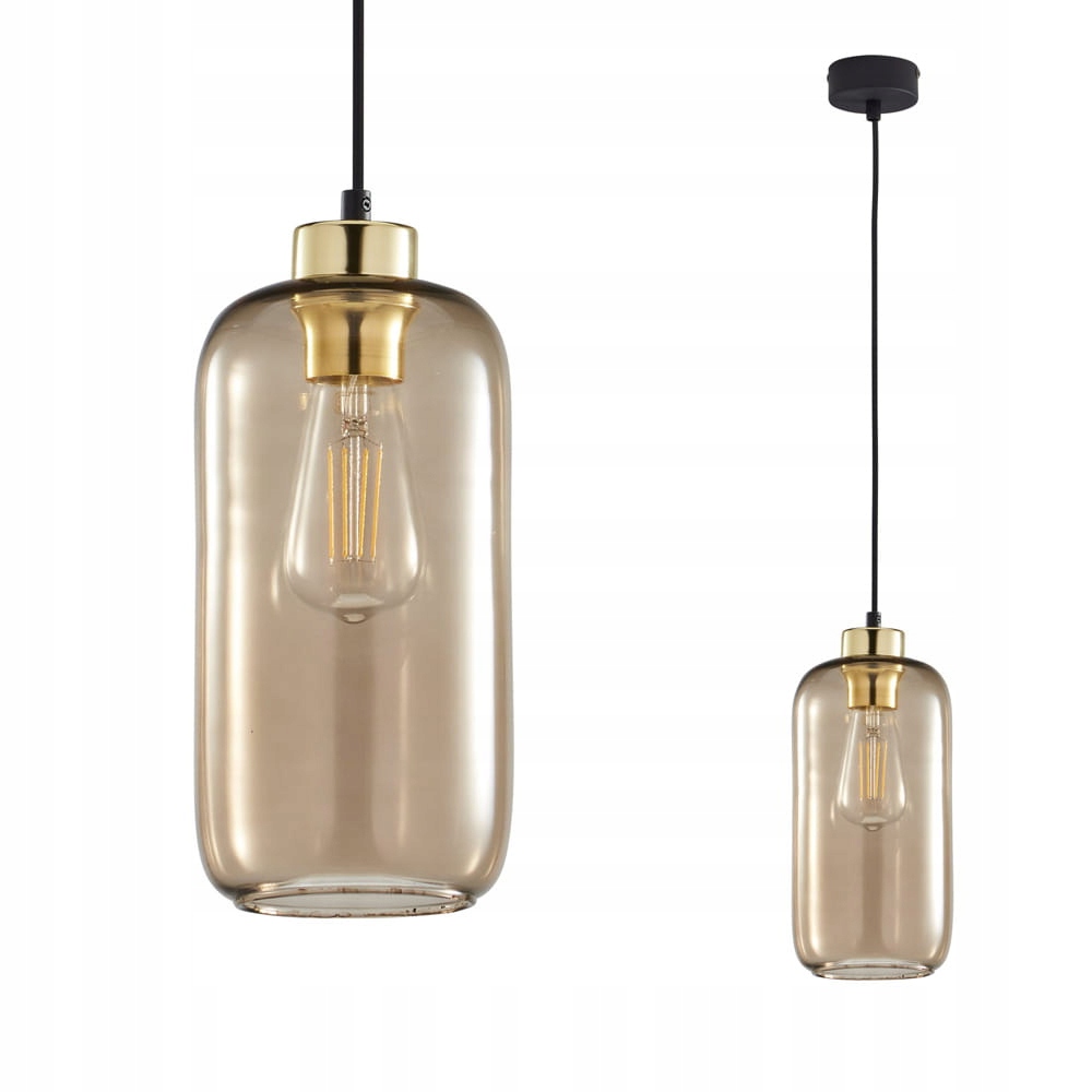 Lampa wisząca Marco Green szklany podłużny klosz gwint E27 3314 Tk Lighting