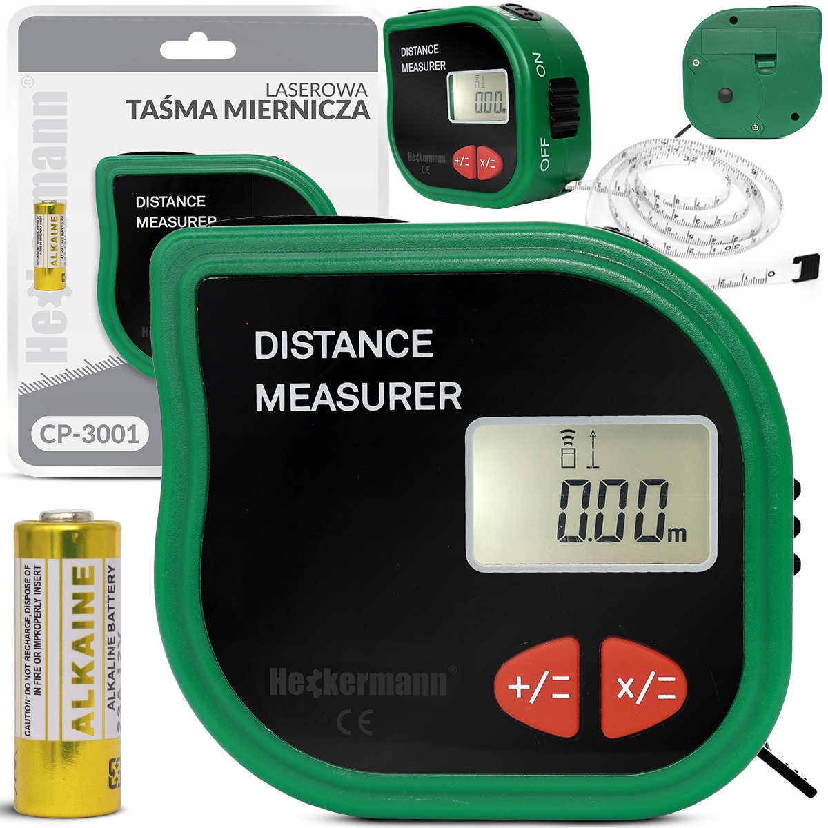 

Taśma Miernicza Ultradźwiękowa Dalmierz 18m +laser