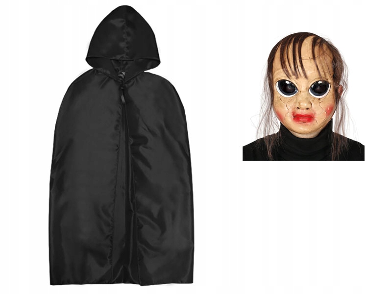 

Zestaw Straszna Lalka Peleryna 132cm 2el