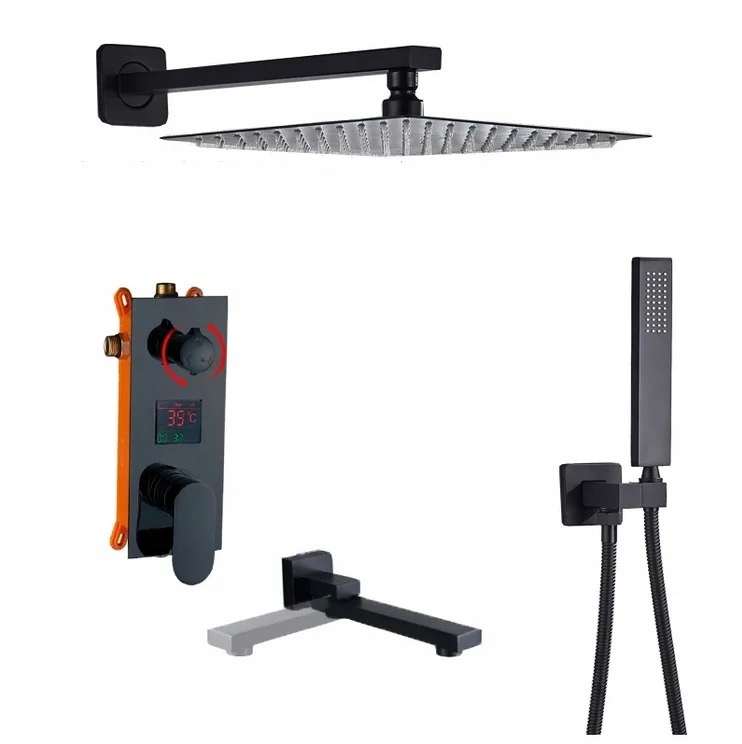 Čierna sprchová batéria LCD -30 Box LCD