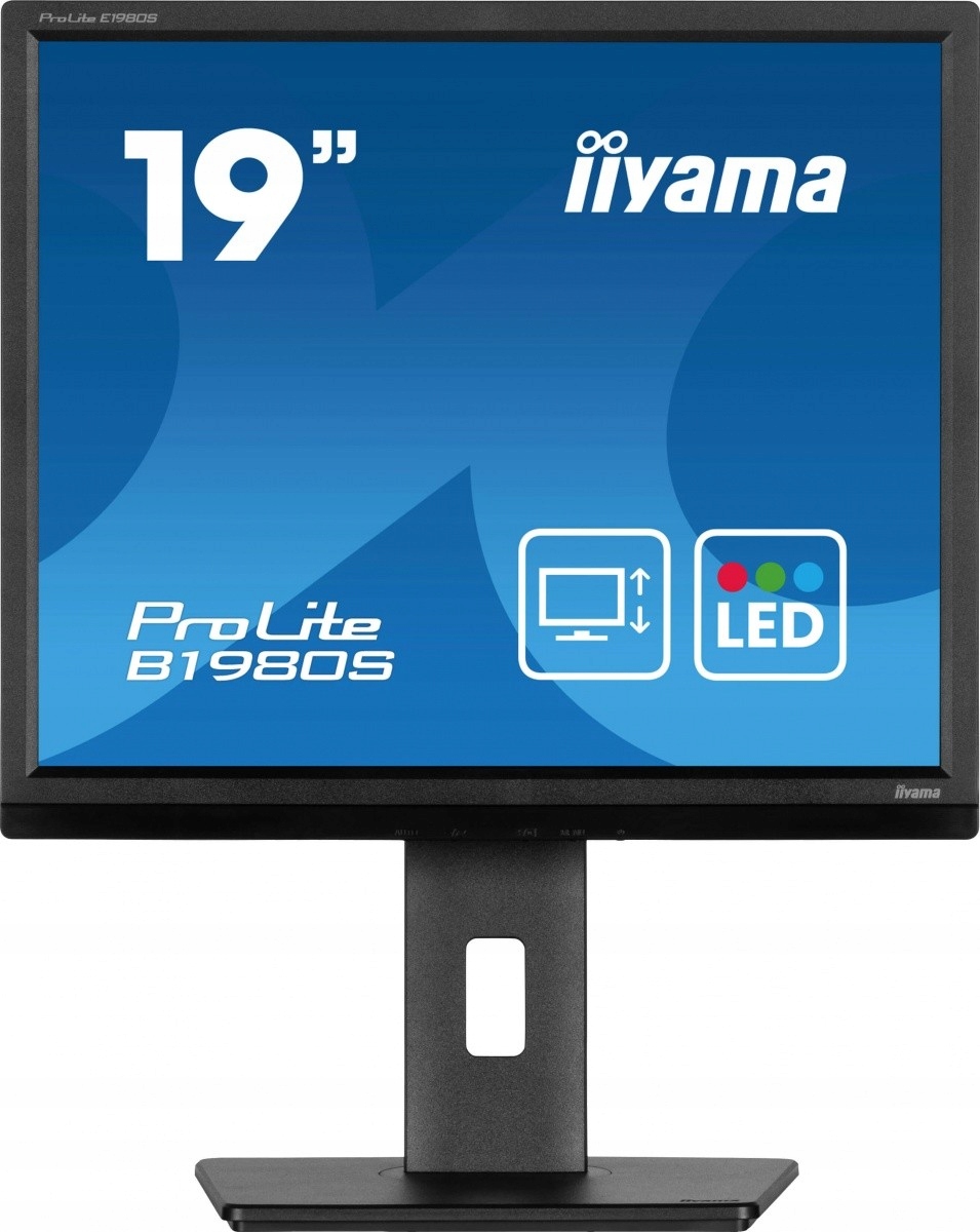 Iiyama Monitor 19 palcov B1980S-B1 Hdmi, Dp, Pivot, HAS/150 mm