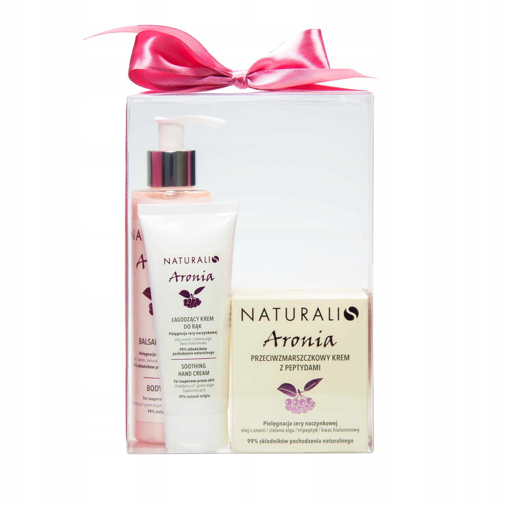 Sada Naturalis Aronia (krém proti vráskám, balzám, krém na ruce)