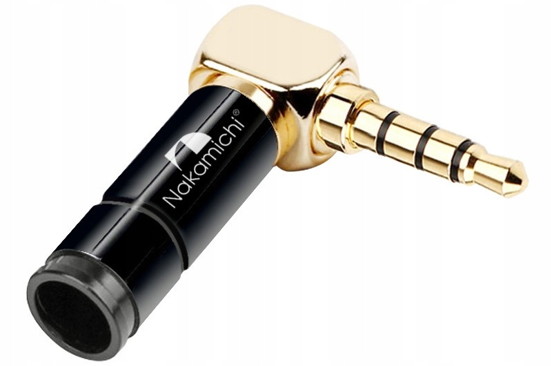 NAKAMICHI WTYK KĄTOWY MINI JACK 3,5MM 4 POLA 4 PIN 6mm