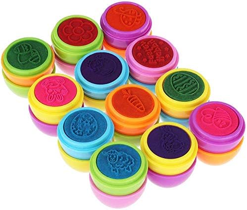 12x PIECZĄTKA WIELKANOCNA ZESTAW PIECZĄTEK WIELKANOCNYCH DLA DZIECI JAJKA Marka inna