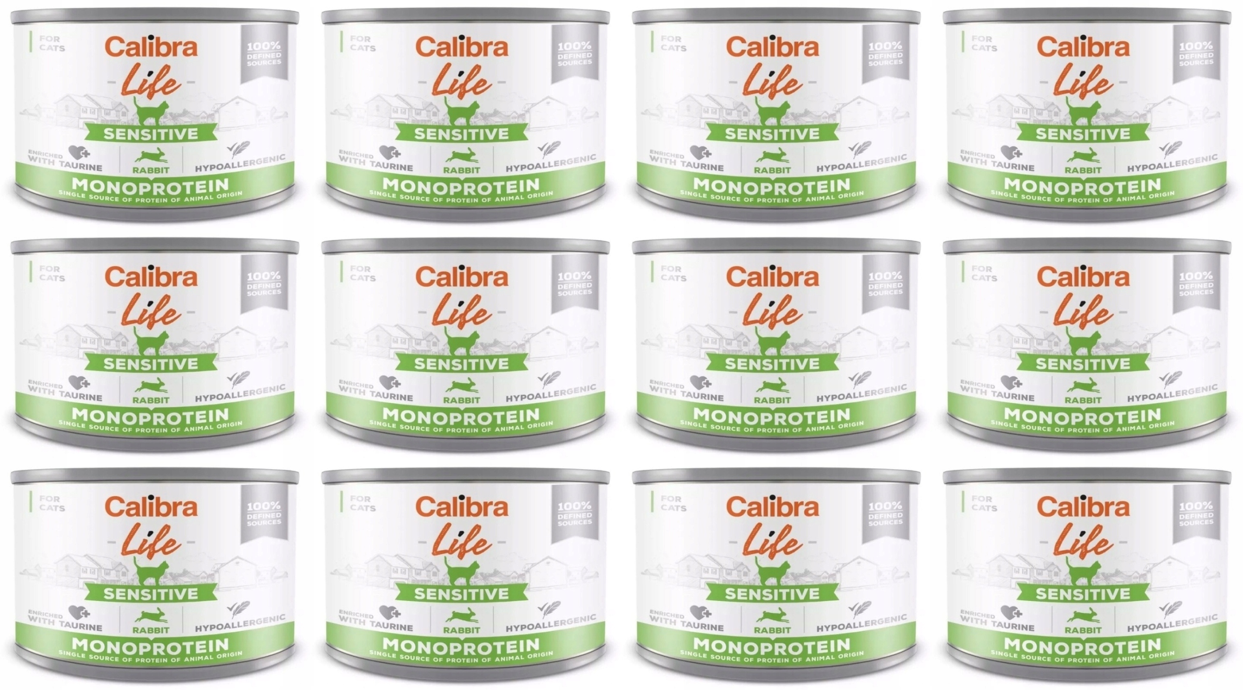 Calibra Cat Life Sensitive Králík 12 x 200 g
