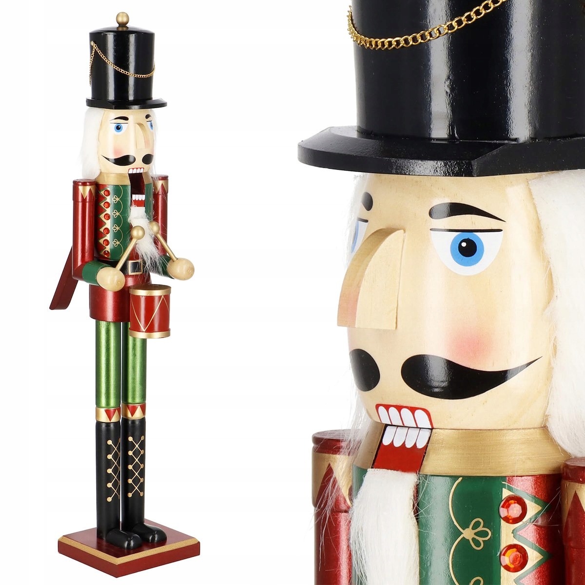 

Dziadek Do Orzechów Figurka Świąteczna 90cm Ozdoba