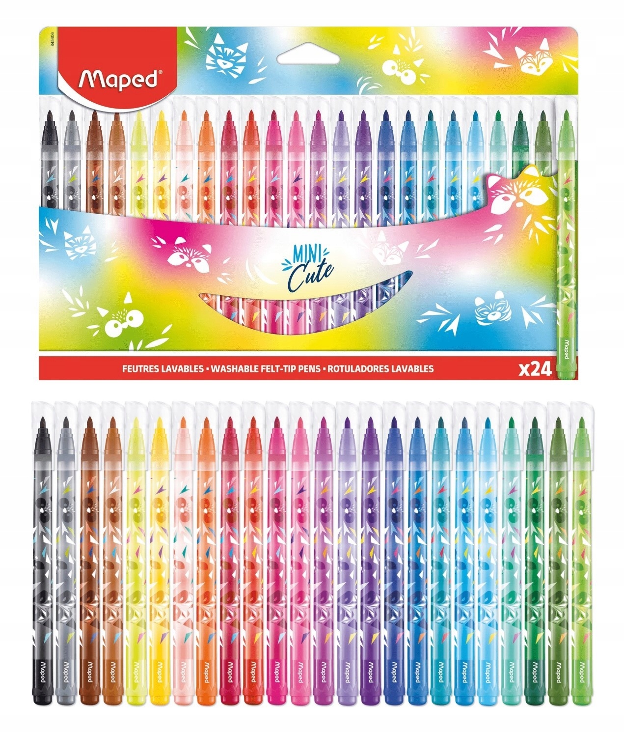 

Flamastry pisaki 24 kol Maped Mini Cute zwierzaki