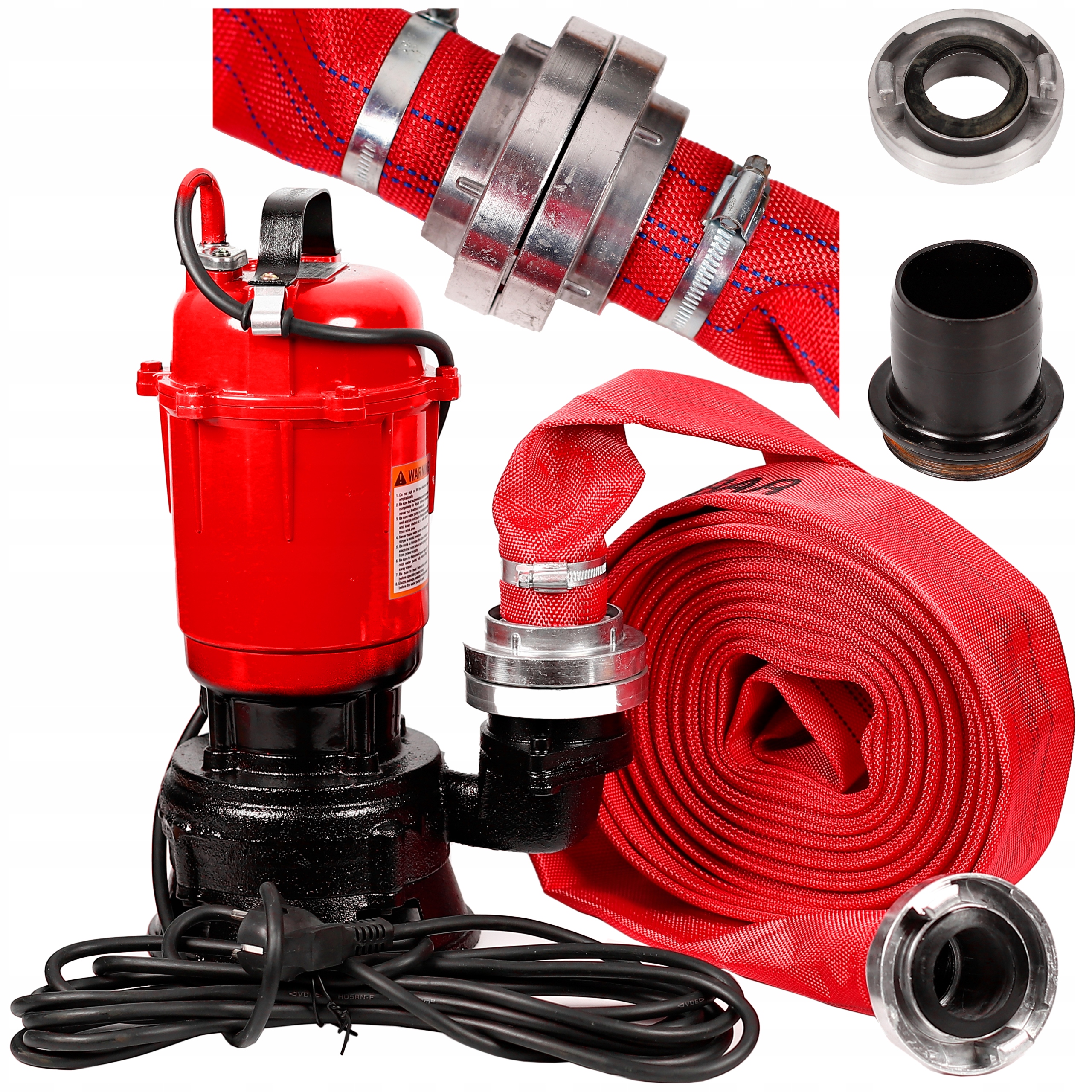 POMPA DO WODY CZYSTEJ BRUDNEJ SZAMBA + WĄŻ 3150W