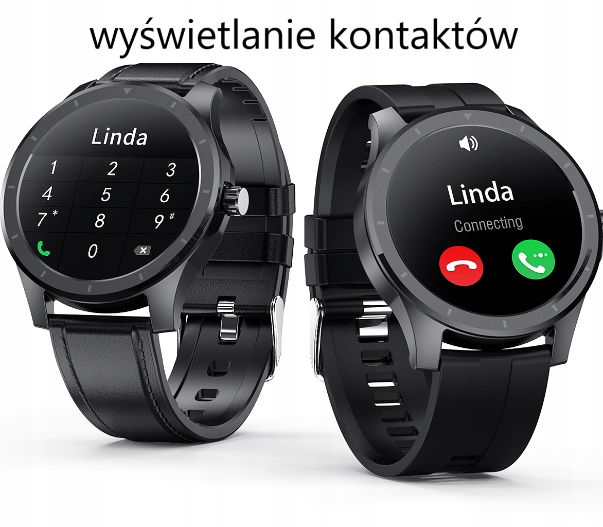 MĘSKI ZEGAREK SPORTOWY SMARTWATCH WODOODPRNY Kolor czarny