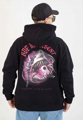 Mikina Brain Dead Familia Zip Shark černá