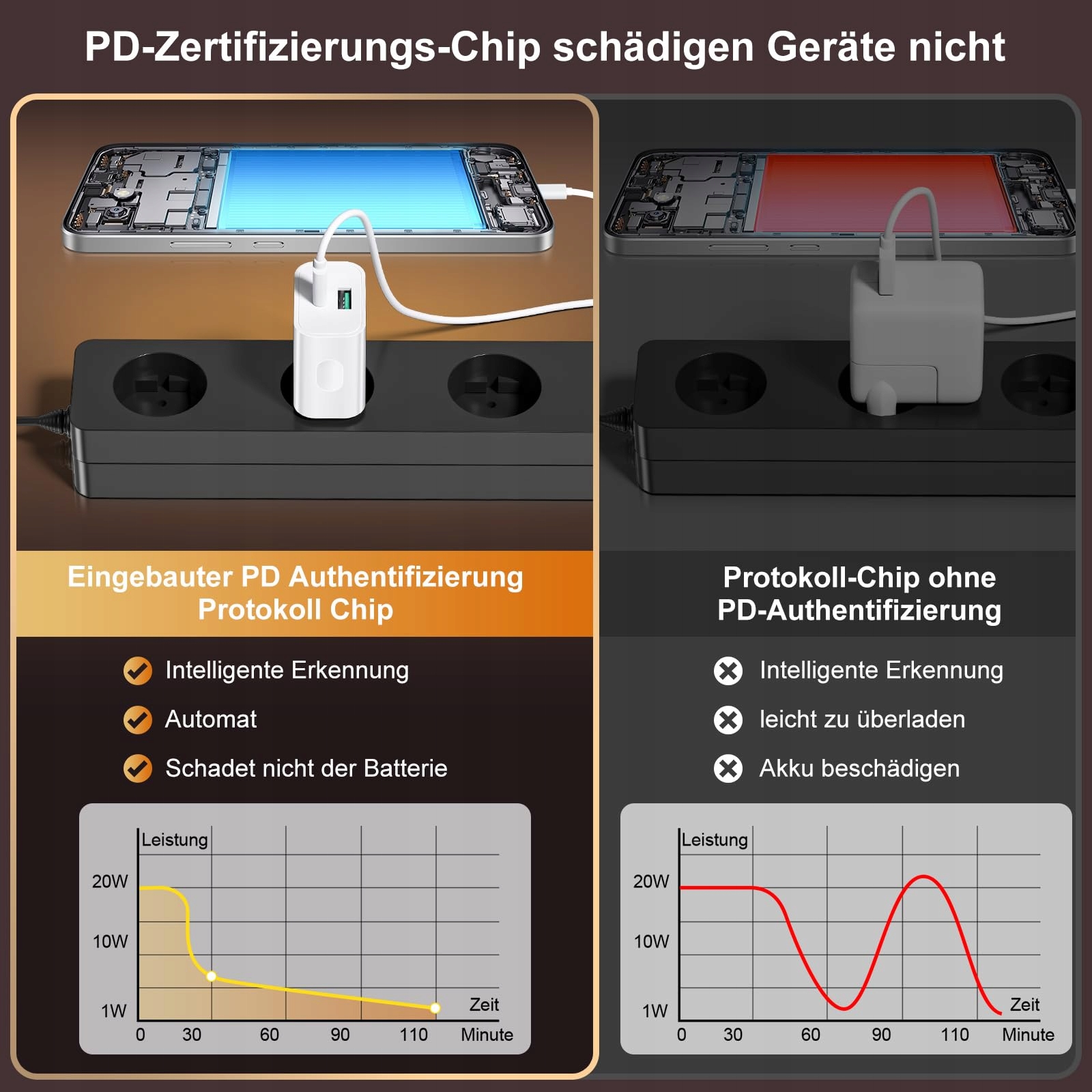 Abetcabe 2 STÜCK 20W USB C ŁADOWARKA IPHONE GALAXY — miniatura 5