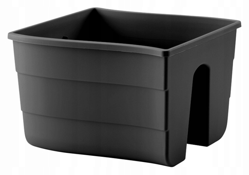

Doniczka balustradowa Fala 30 antracyt Formplastic