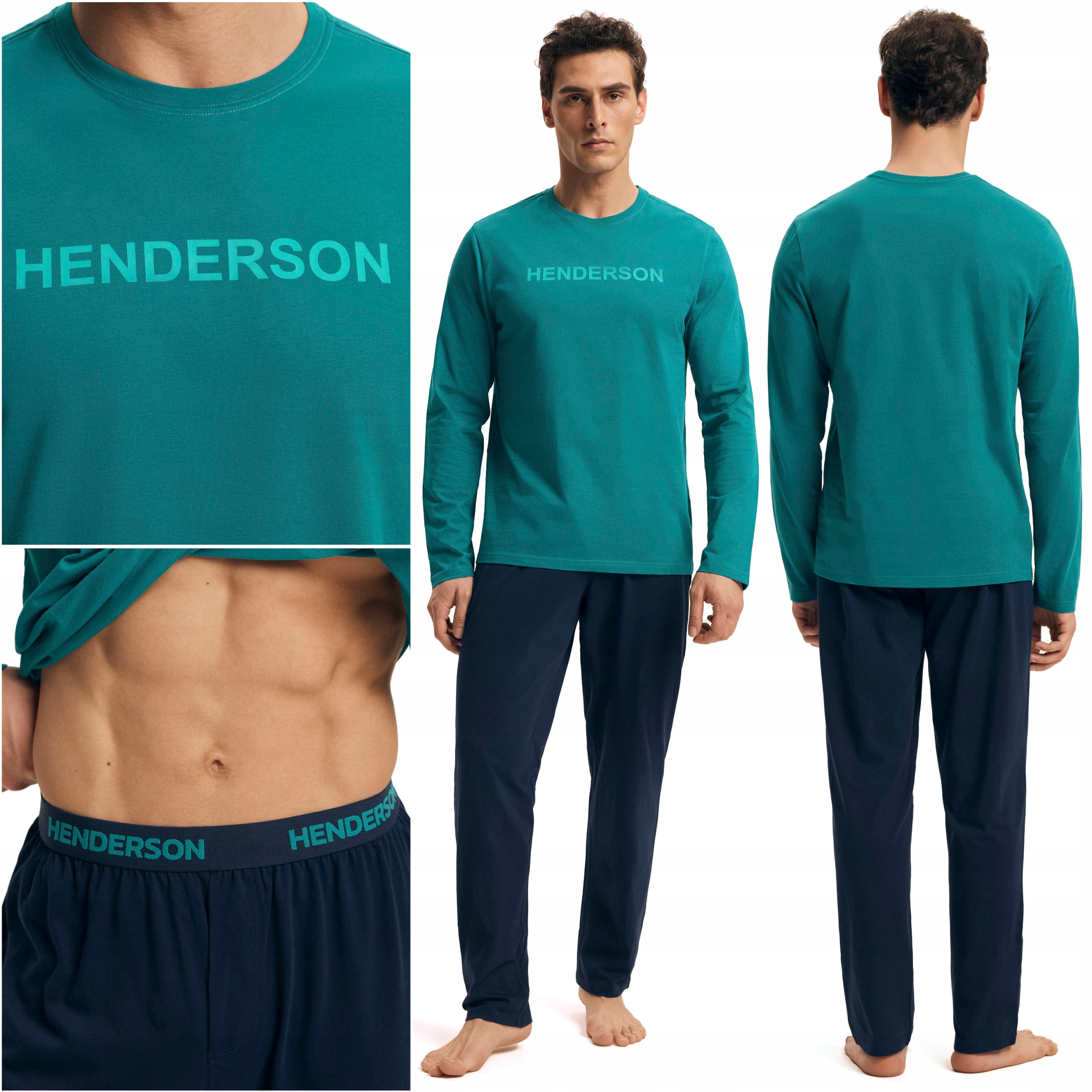 Pánské pyžamo Henderson volného Střih styl a pohodlí 100% Bavlna M