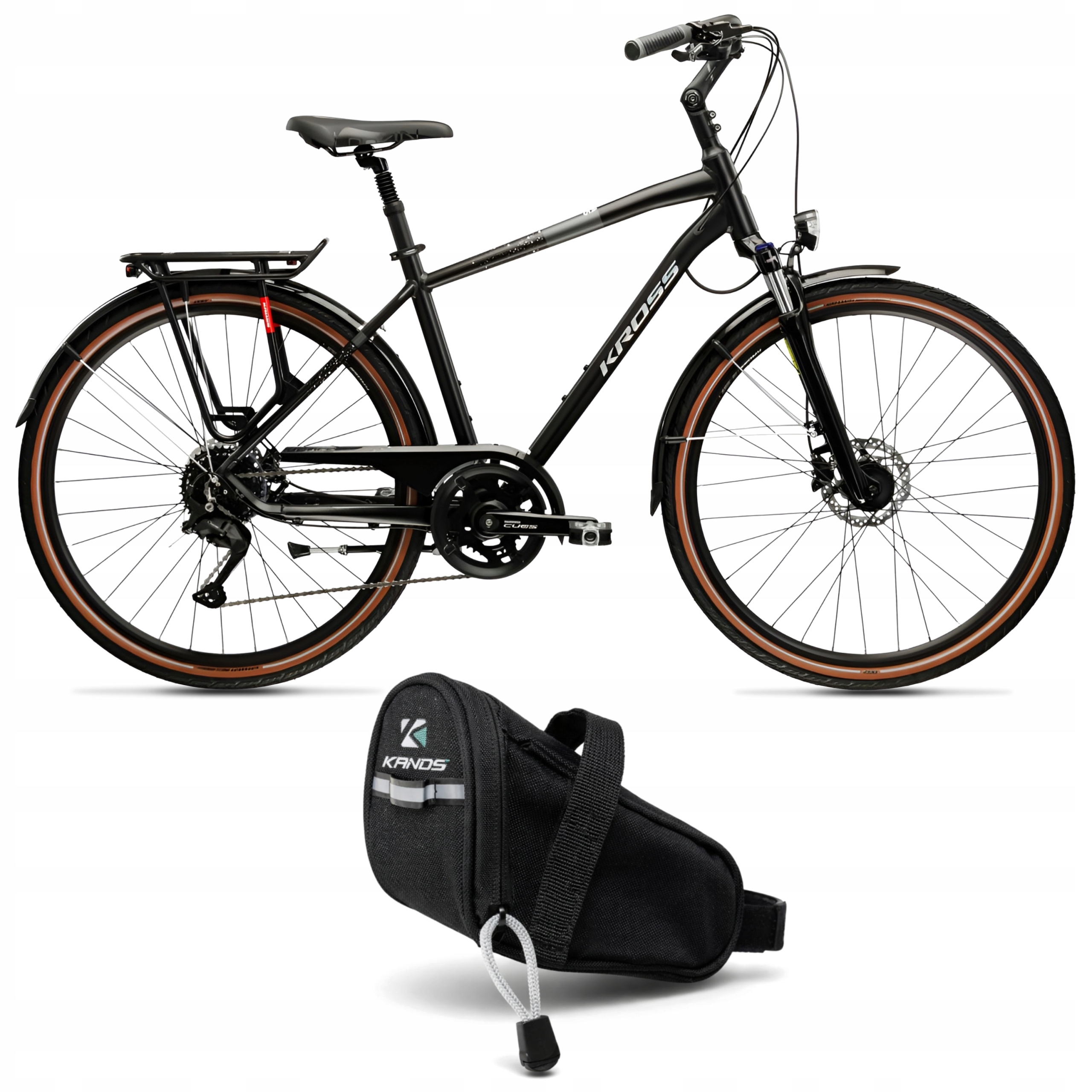 Rower trekkingowy Kross Trans 5.0 Ultra 28" rama al. 21" Hydraulika Sakwa