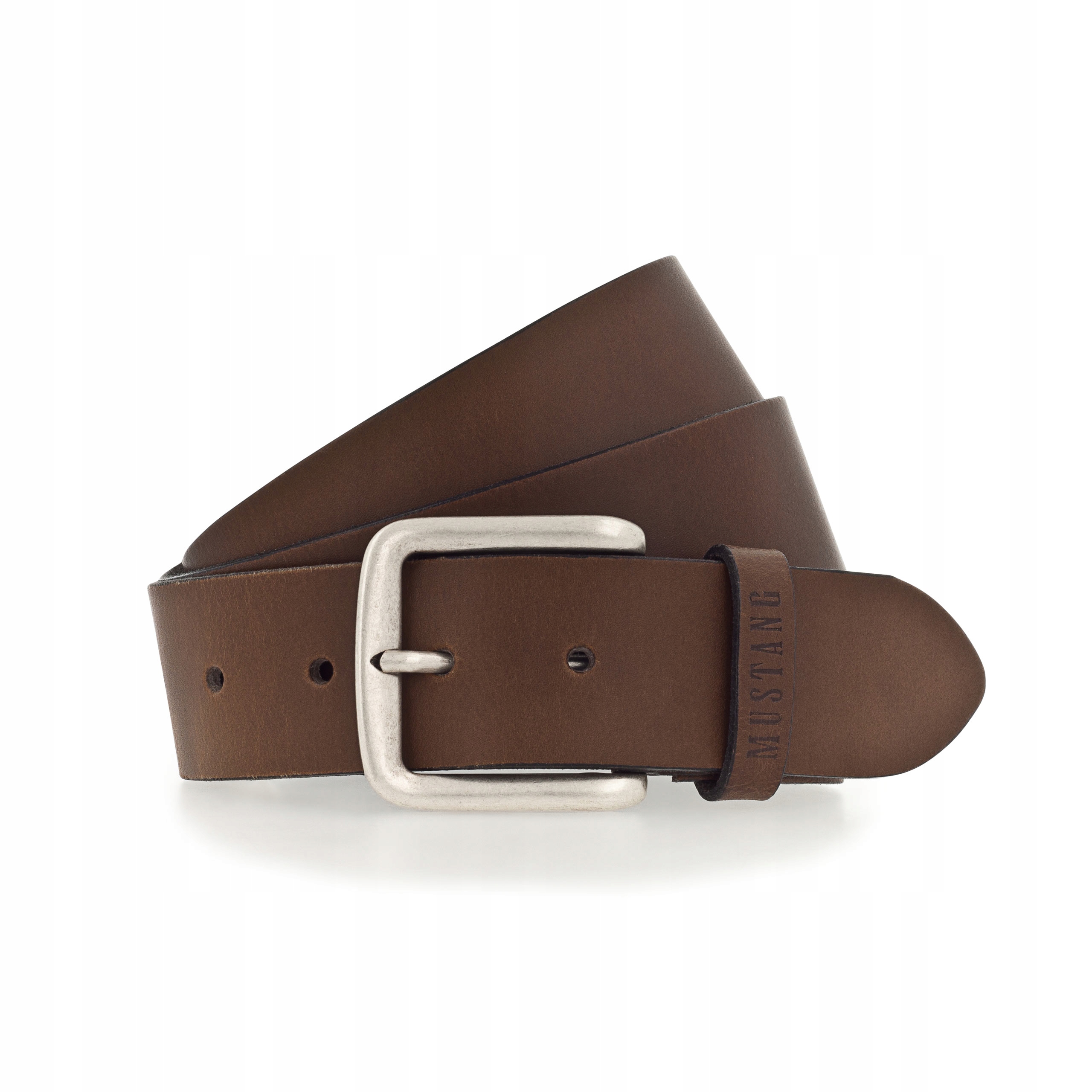 Mustang Barn 0660 pánský kožený opasek hnědý, velikost 85