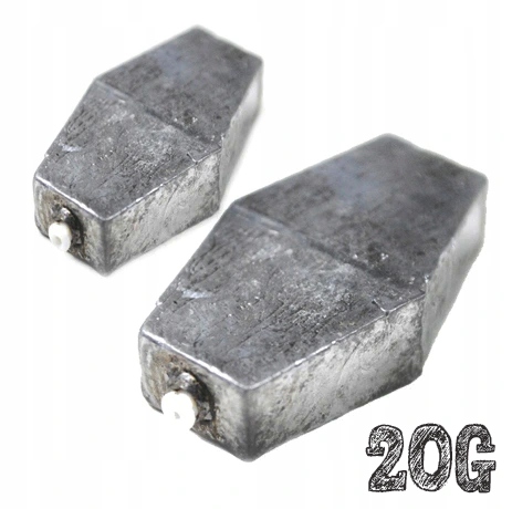 

Ołów Ciężarek Przelotowy Płaski gruntowy 20 g x 2