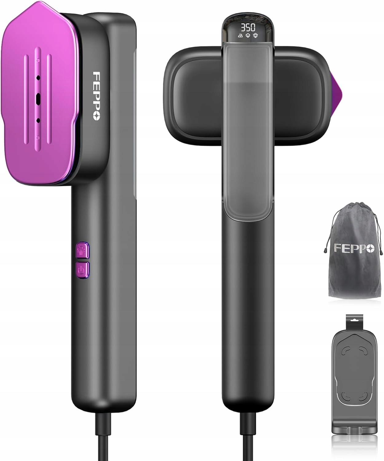 Ruční cestovní napařovač oděvů 2v1 Rychlé Předehřívání