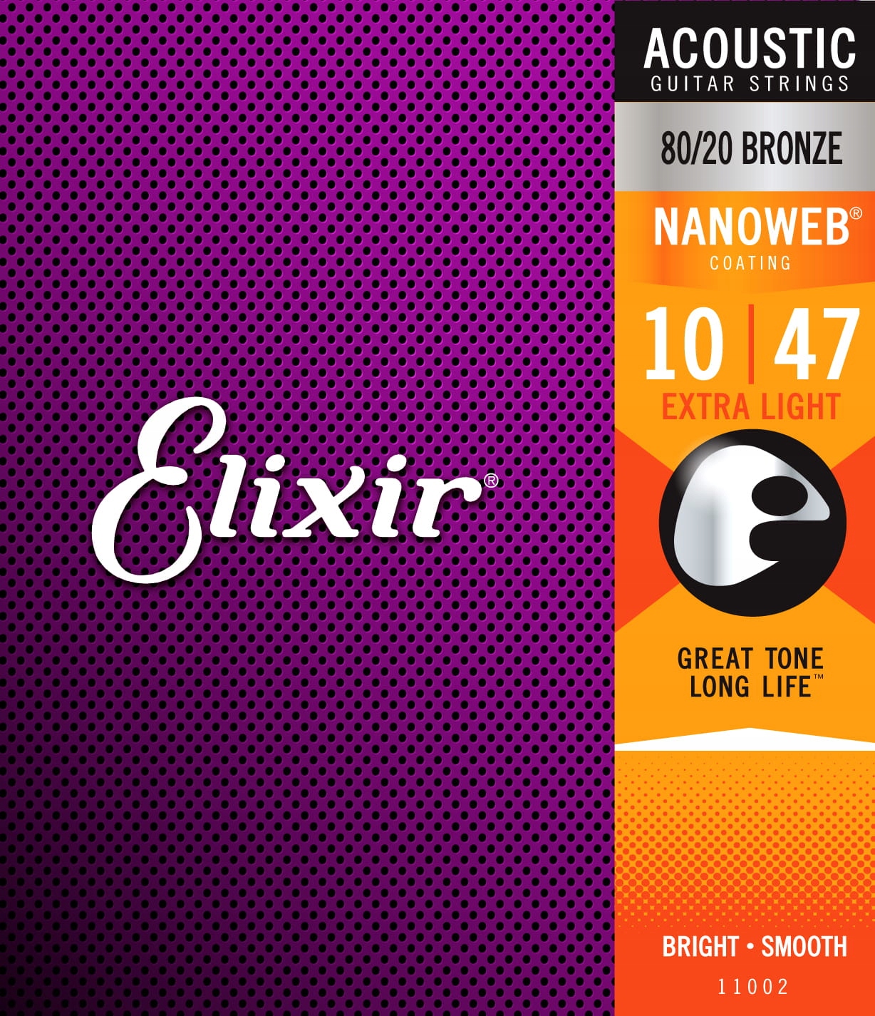 

Struny Elixir NanoWeb 80/20 Bronze 10-47 (11002)