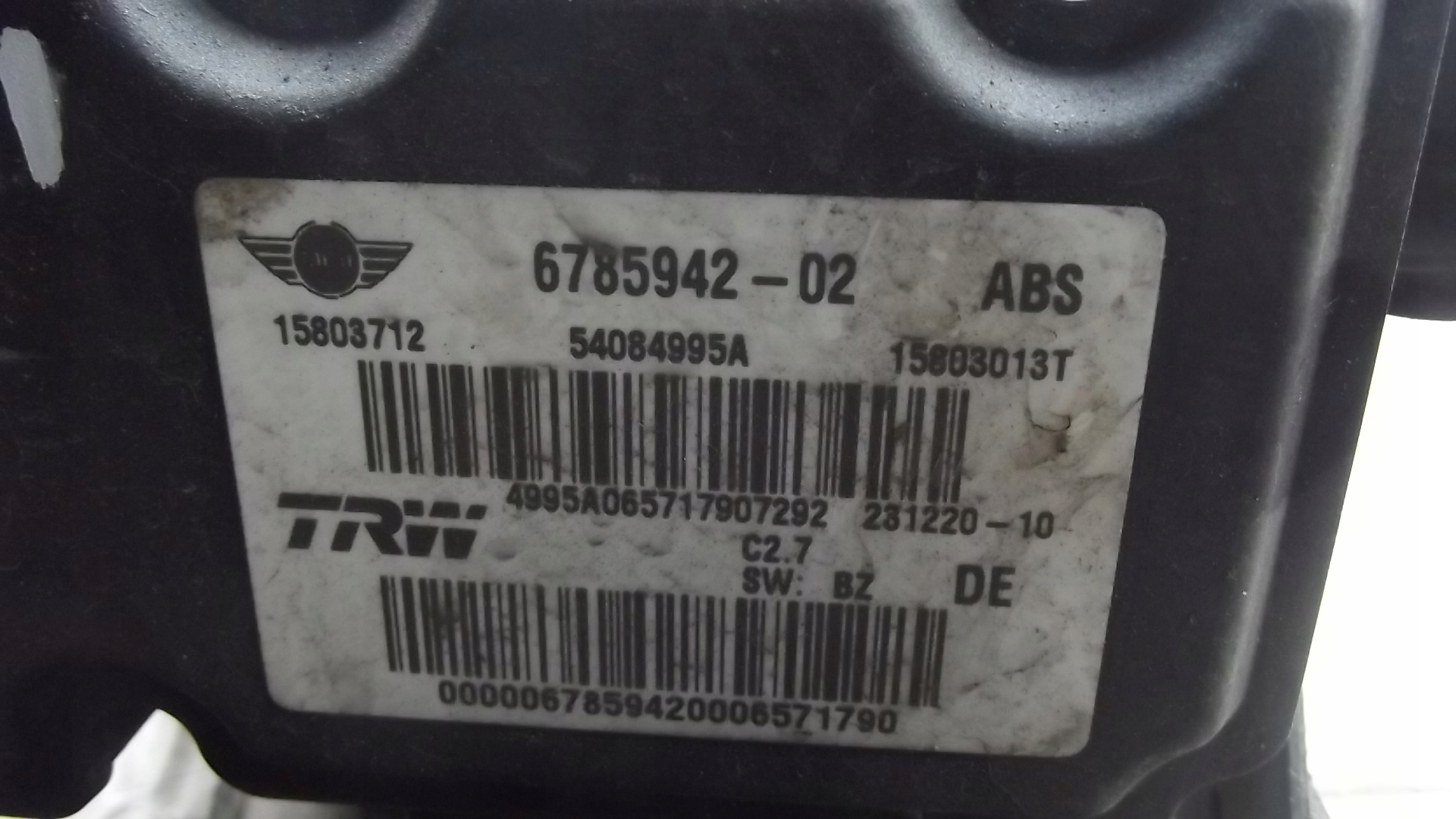 насос ABS MINI COOPER R55 R56 6785942