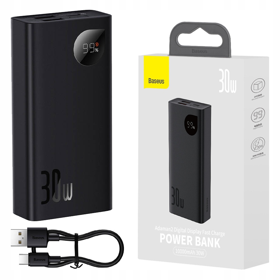 

Baseus Powerbank Adaman2 10000mAh 2xUSB Usb-c 30W