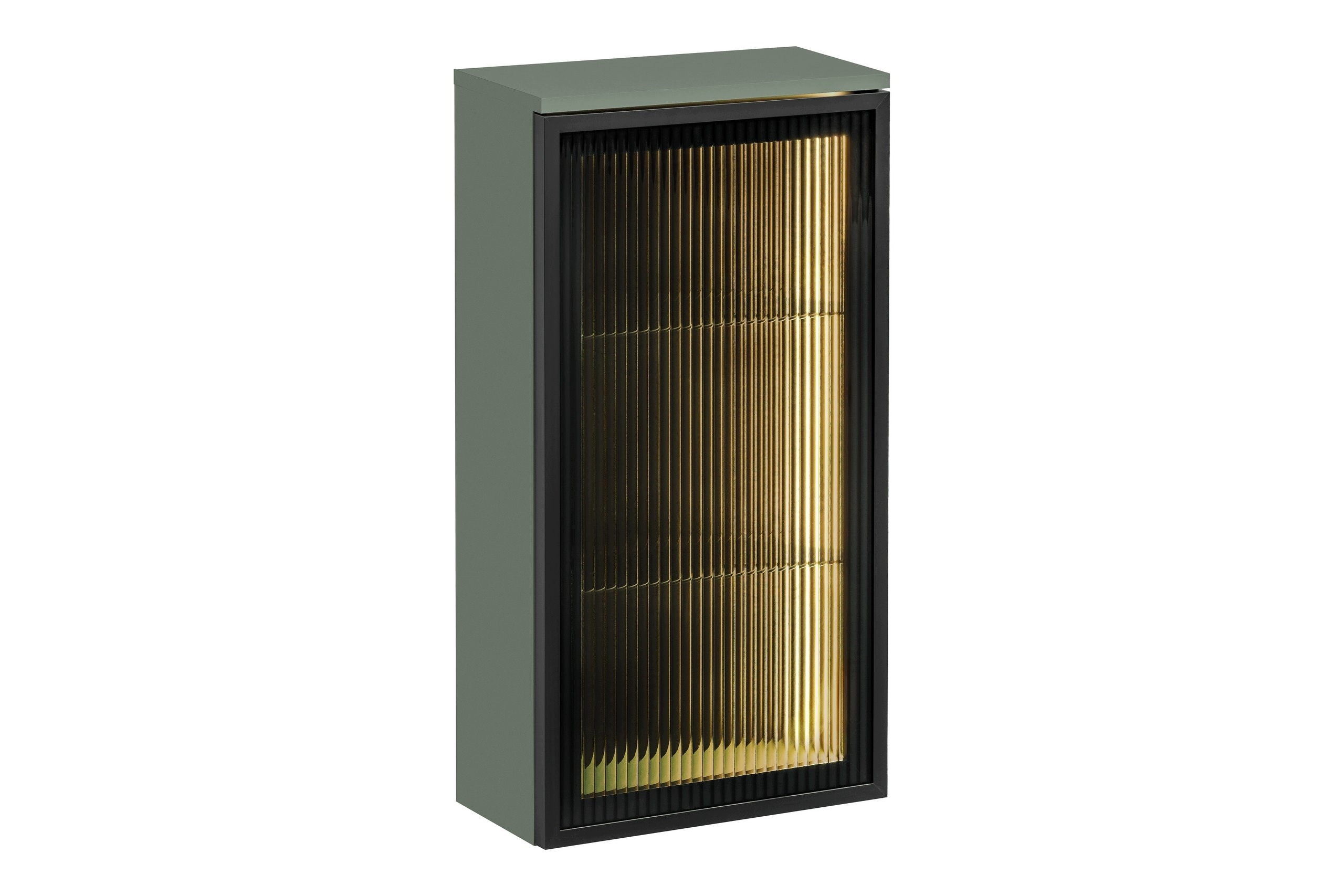 Szafka górna 40cm 1 szklane drzwi Sombra Green 83-40-1DG